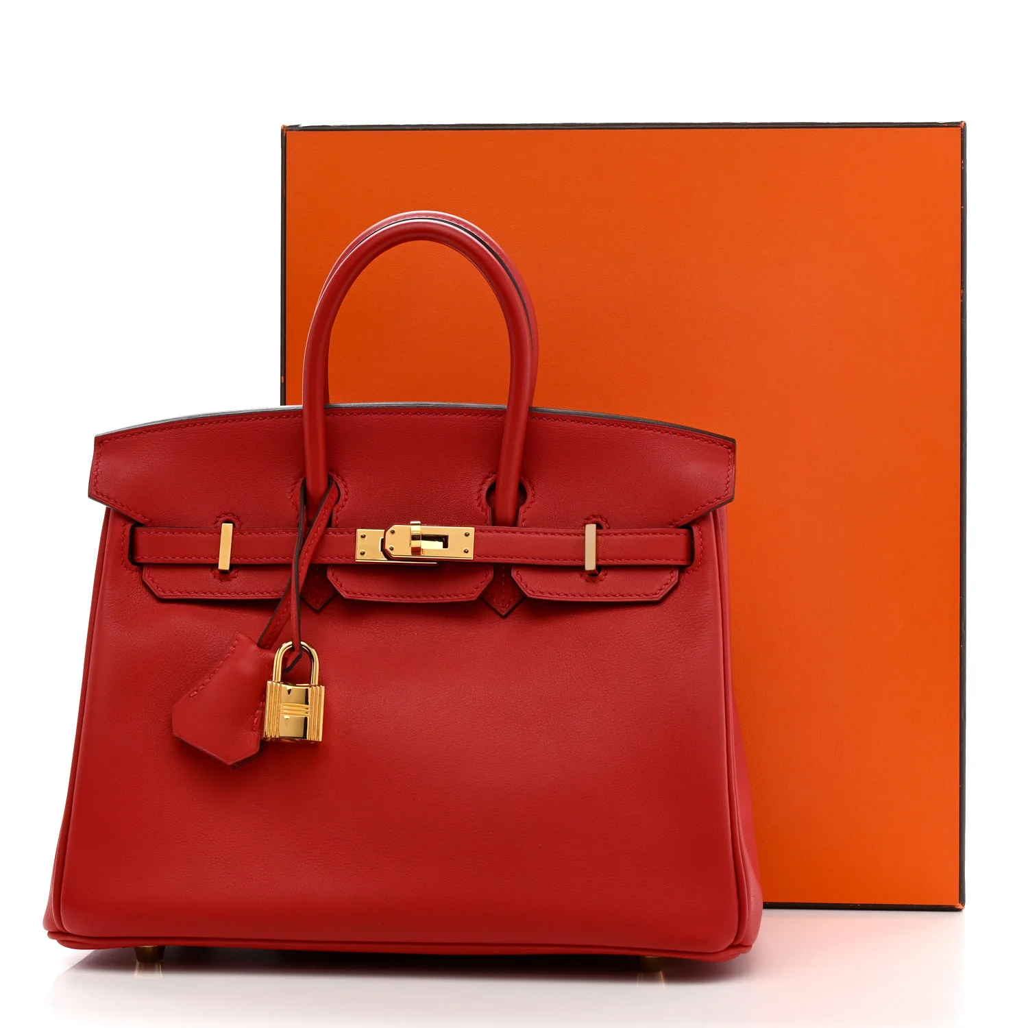 Swift Birkin 25 Rouge Casaque - Image 11