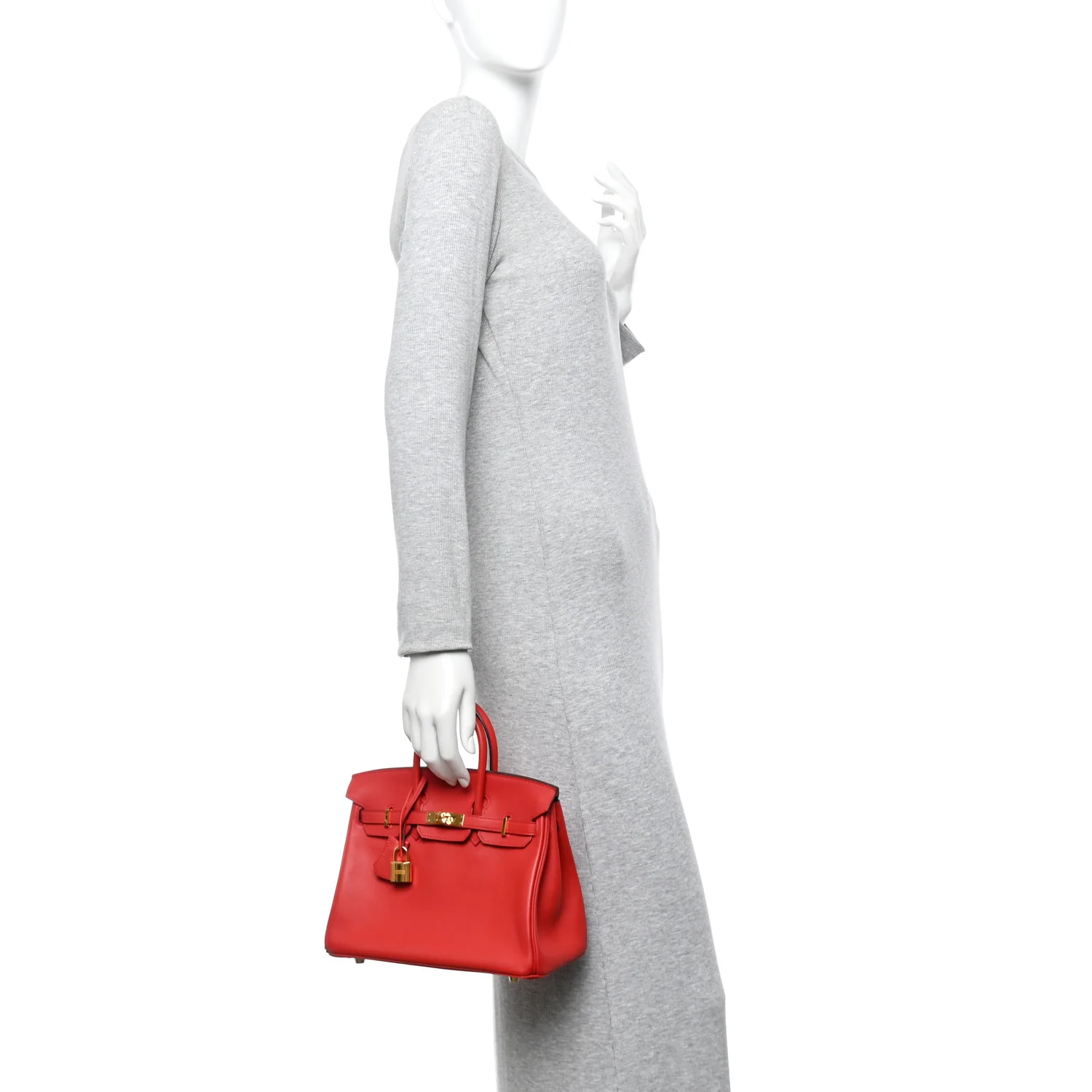 Swift Birkin 25 Rouge Casaque - Image 2