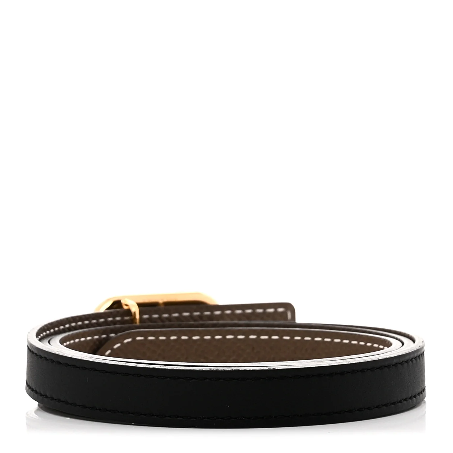 Swift Epsom 13mm Maillon H Belt 75 30 Etoupe Black - Image 2