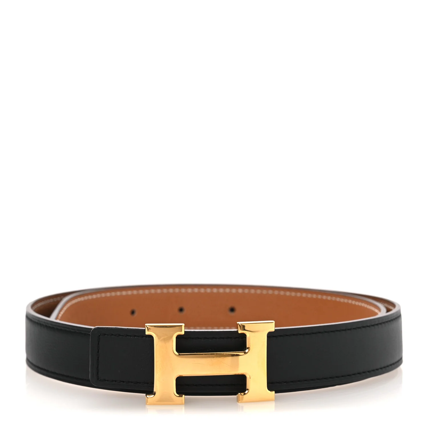 Swift Epsom 24mm Mini Constance H Belt 75 30 Black Gold