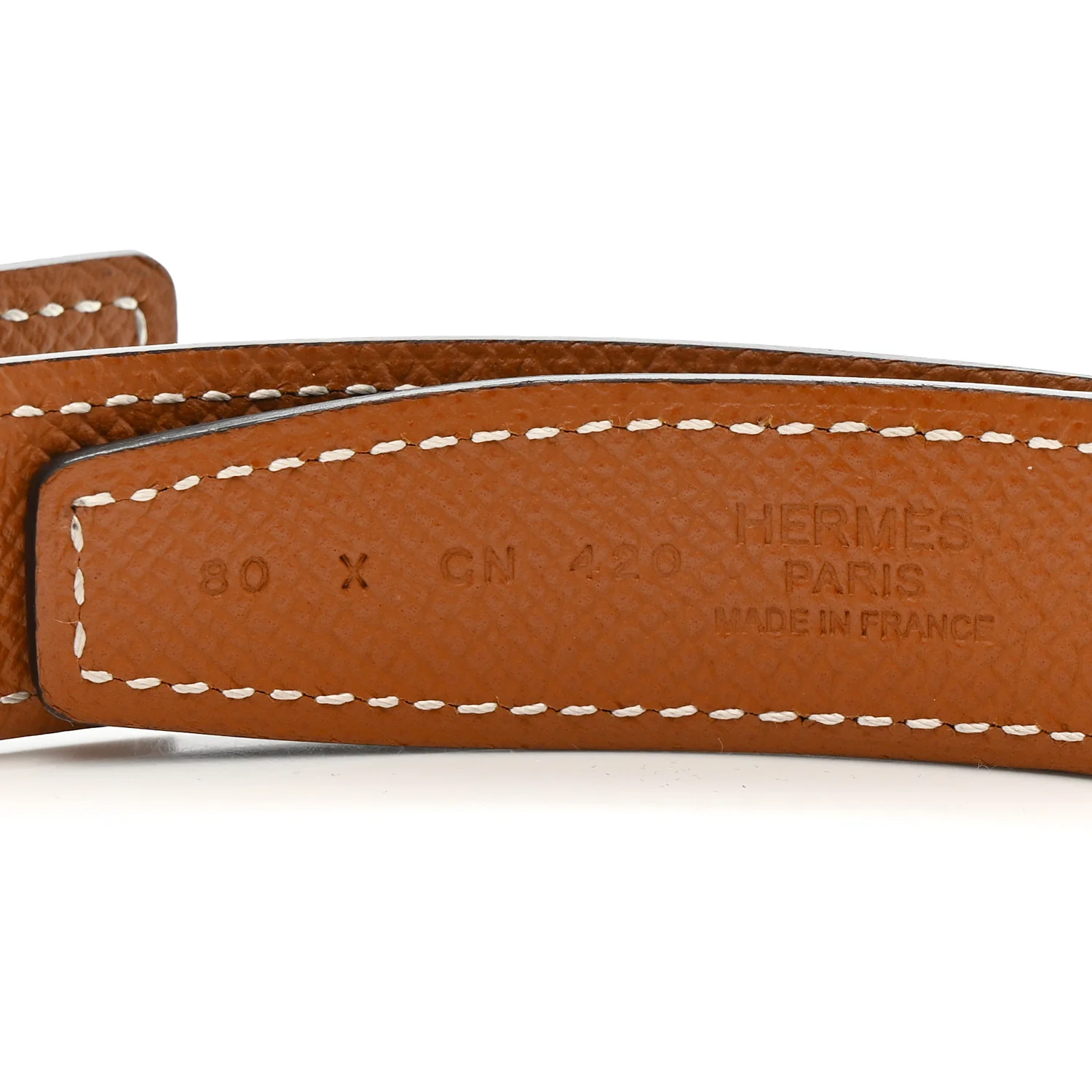 Swift Epsom 24mm Mini Constance H Belt 80 32 Black Gold - Image 3