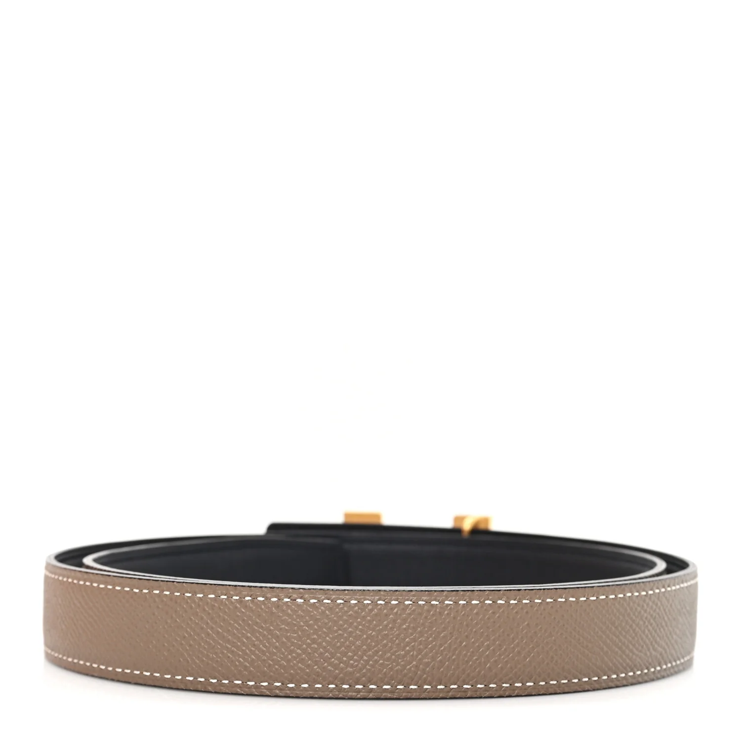 Swift Epsom 24mm Mini Constance H Belt 85 34 Black Etoupe - Image 2