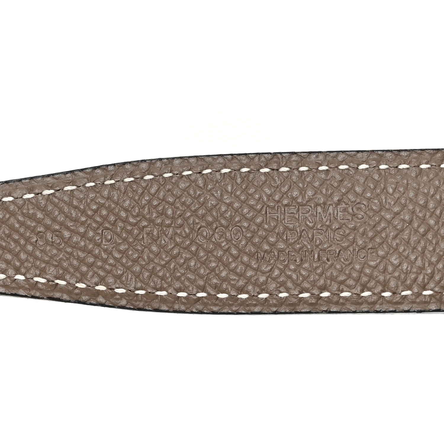 Swift Epsom 24mm Mini Constance H Belt 85 34 Black Etoupe - Image 3