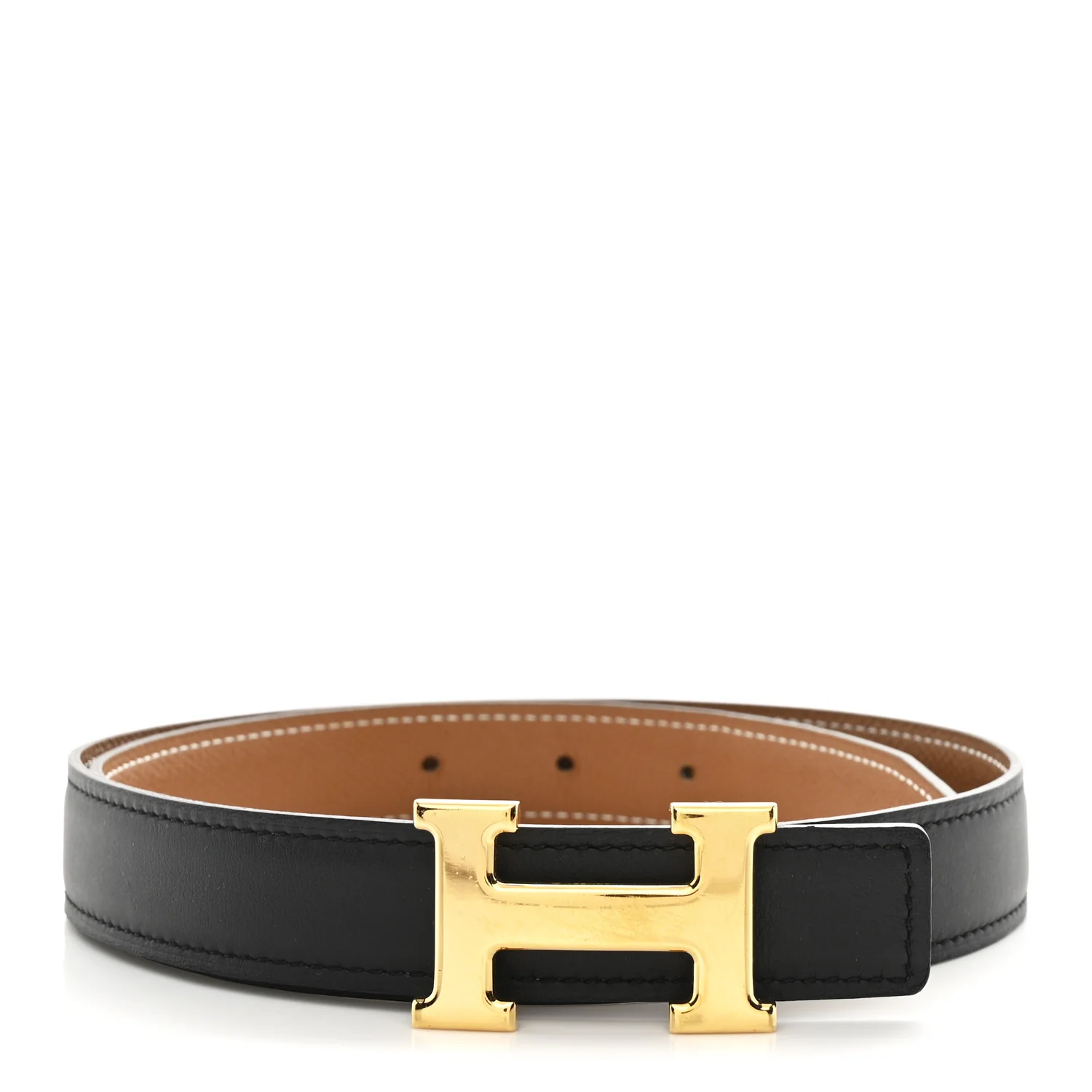 Swift Epsom 24mm Mini H Belt 70 28 Black Gold