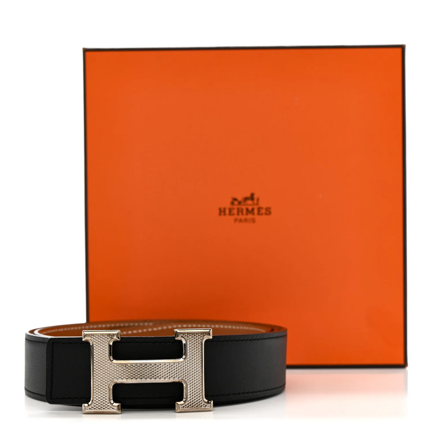 Swift Epsom 32mm Guilloche H Belt 95 38 Black Gold - Image 7