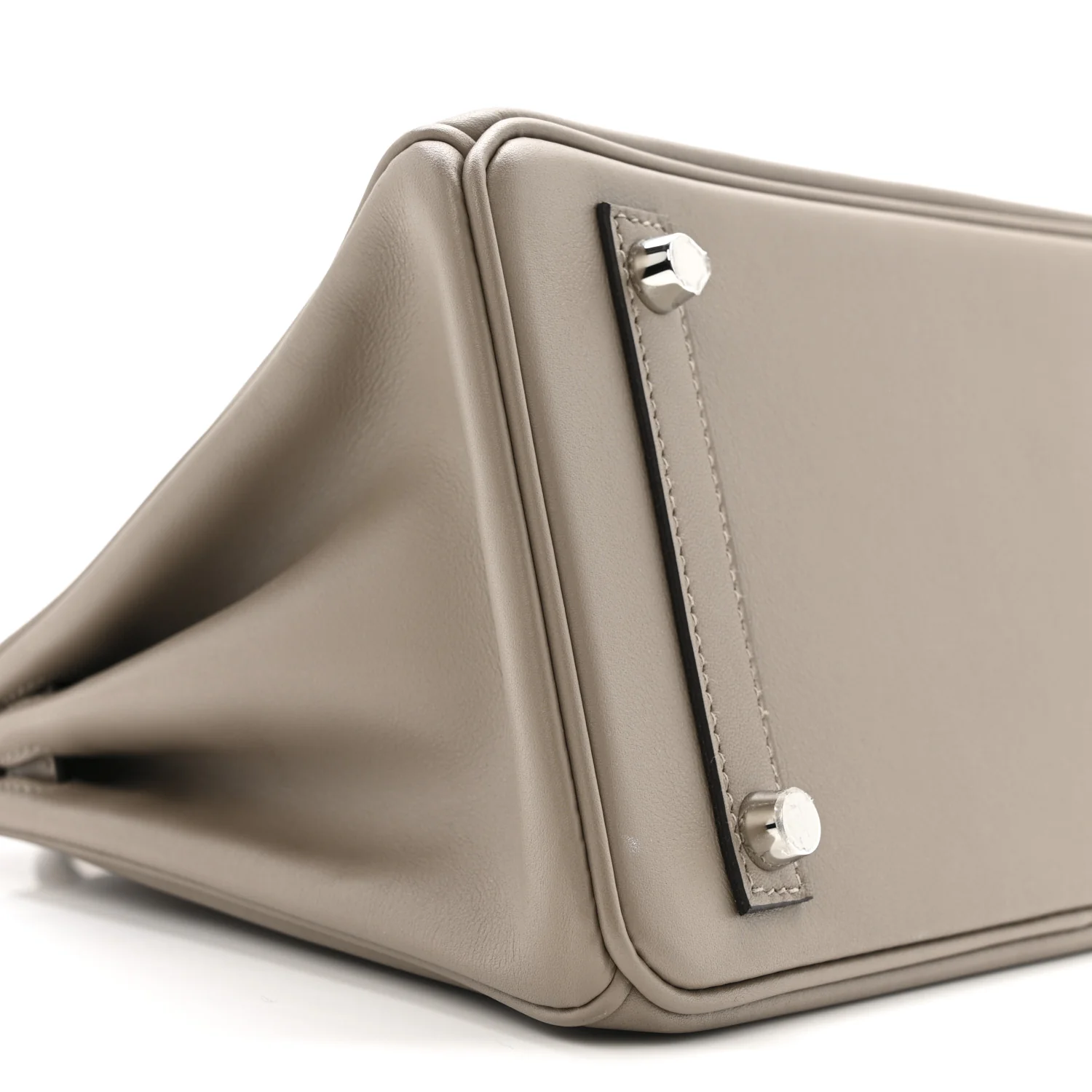 Swift Horseshoe Birkin 25 Gris Asphalte Gris Perle - Image 10