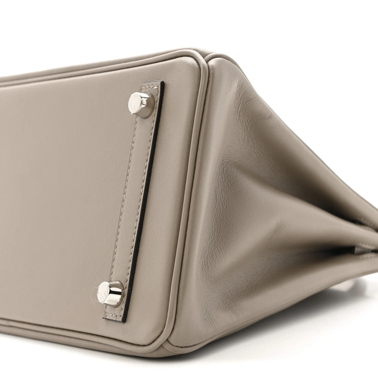 Swift Horseshoe Birkin 25 Gris Asphalte Gris Perle - Image 11
