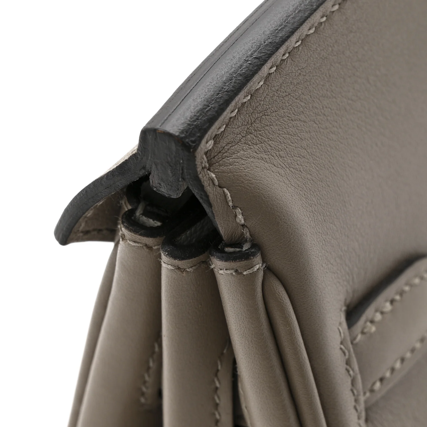 Swift Horseshoe Birkin 25 Gris Asphalte Gris Perle - Image 14