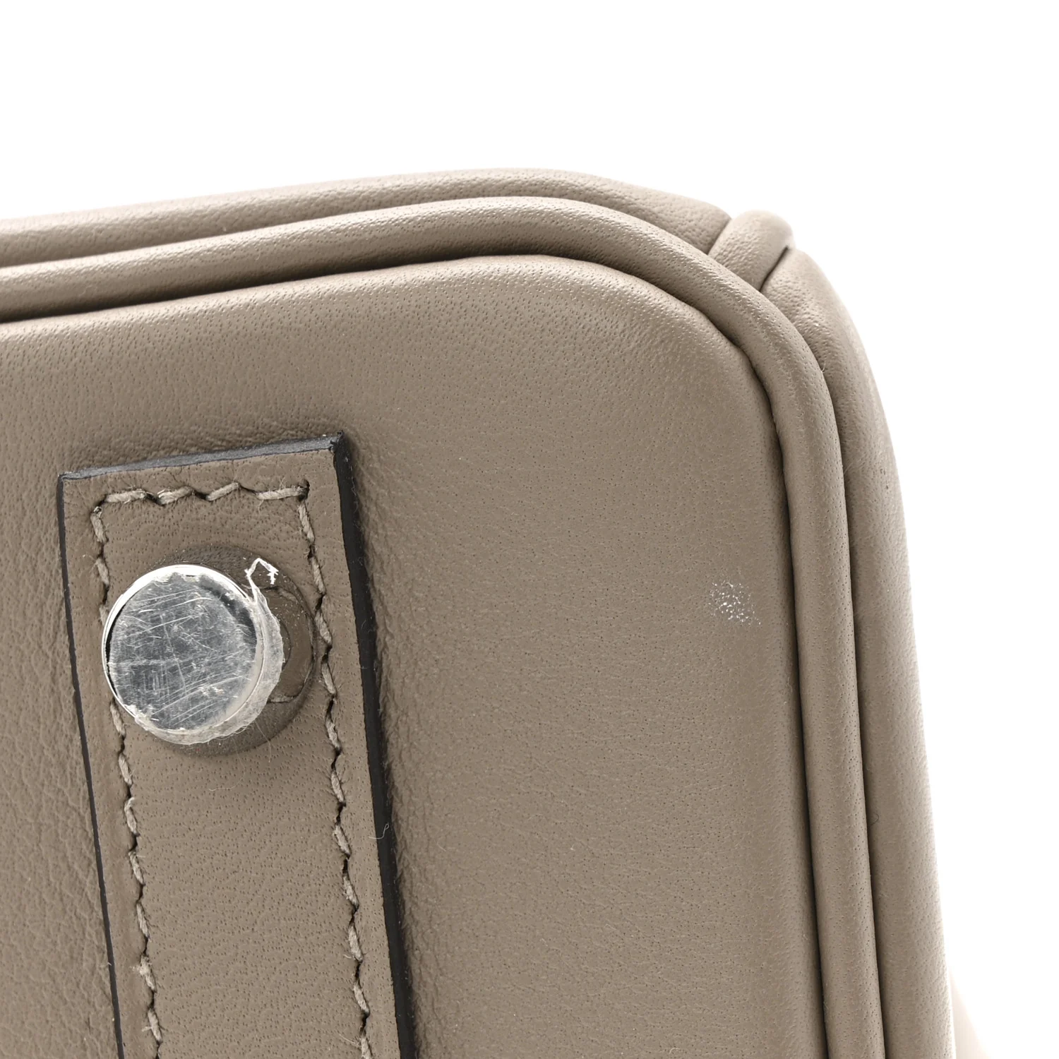 Swift Horseshoe Birkin 25 Gris Asphalte Gris Perle - Image 15