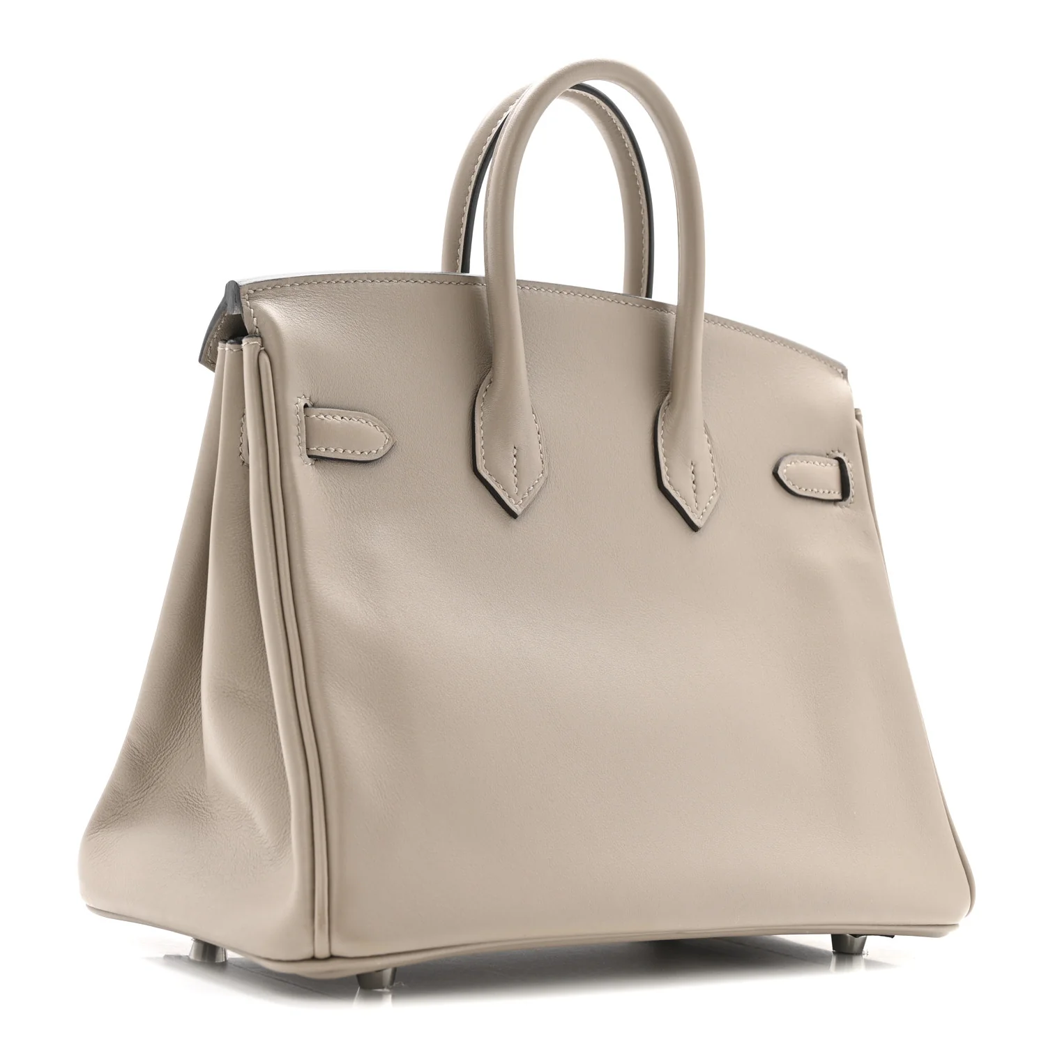 Swift Horseshoe Birkin 25 Gris Asphalte Gris Perle - Image 3