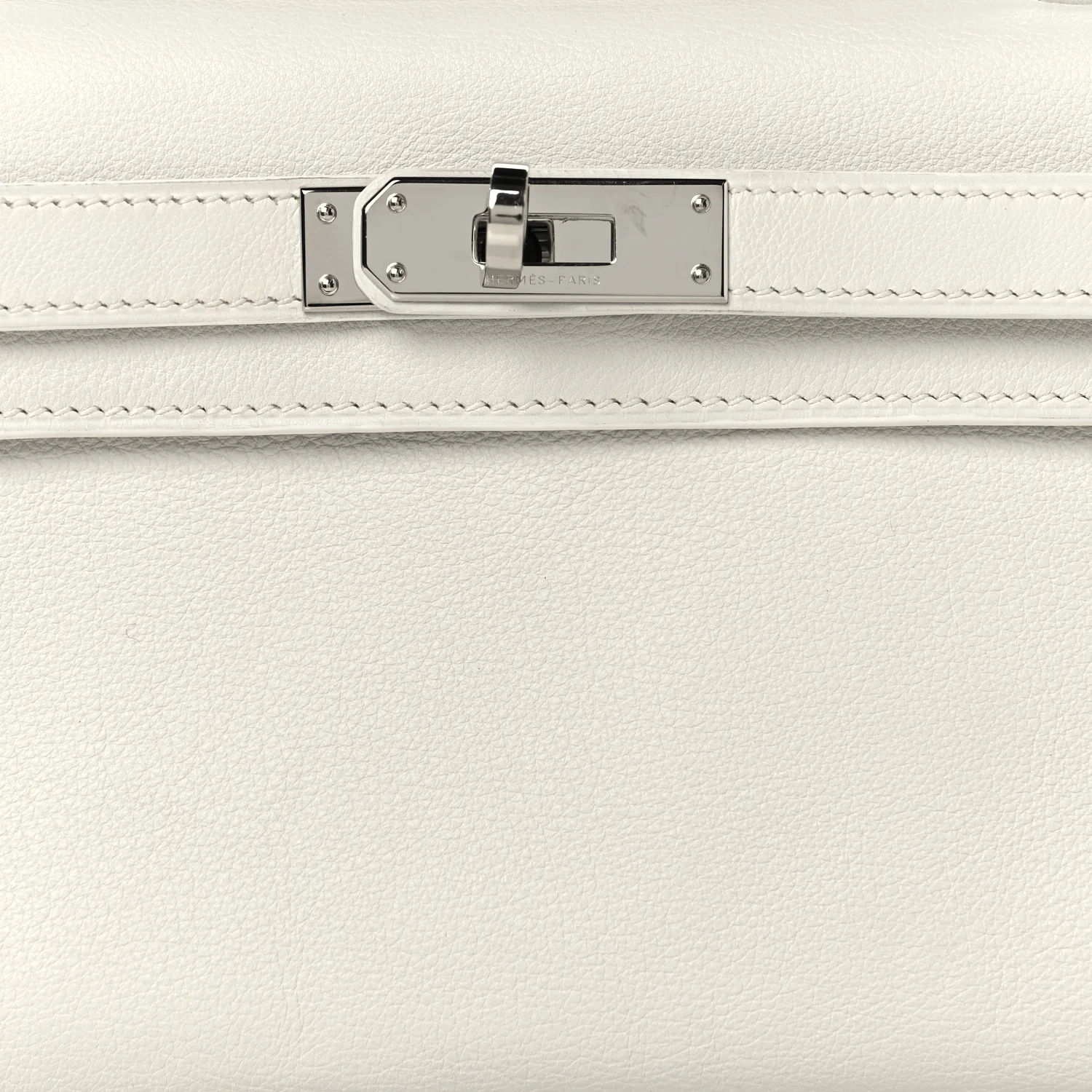 Swift Kelly Cut Clutch Pochette White - Image 8