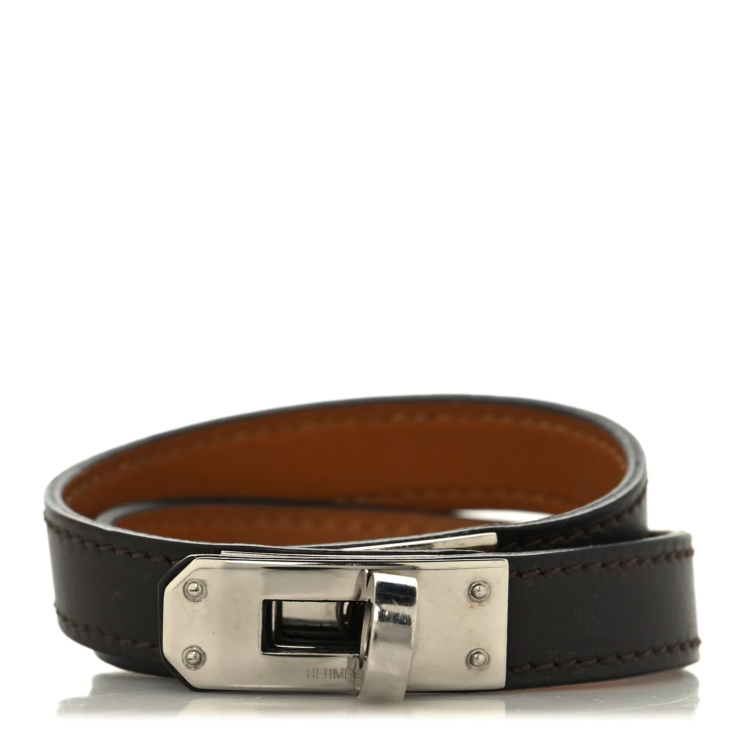 Swift Kelly Double Tour Bracelet Chocolate