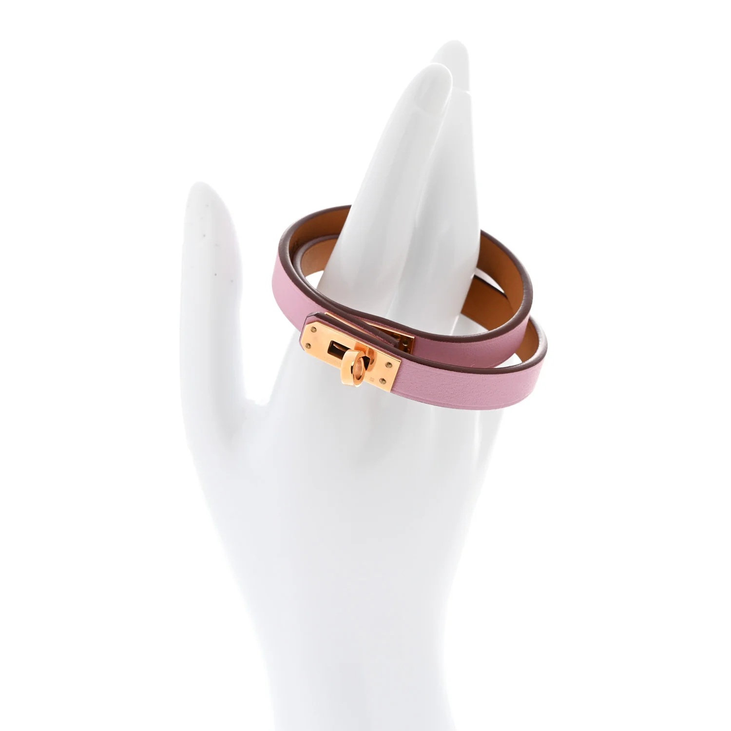 Swift Kelly Double Tour Bracelet T3 Mauve Sylvestre - Image 2