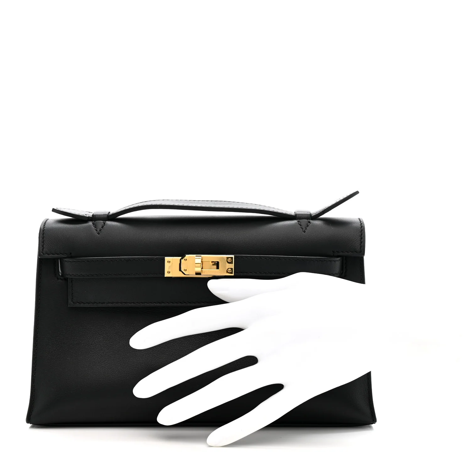 Swift Kelly Pochette Clutch Black - Image 2