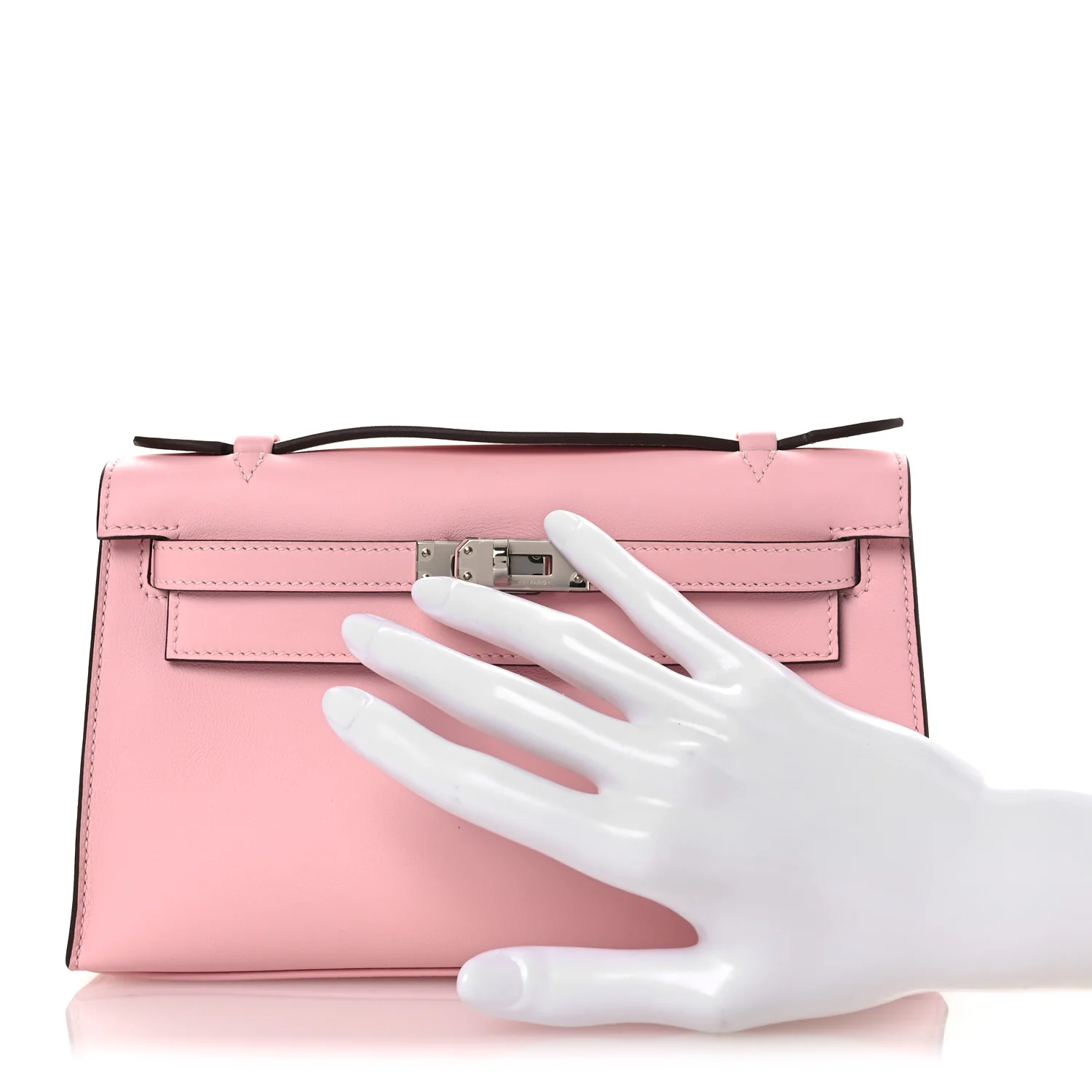Swift Kelly Pochette Clutch Rose Sakura - Image 2