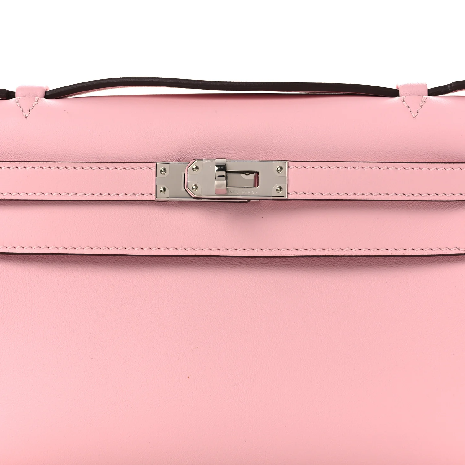 Swift Kelly Pochette Clutch Rose Sakura - Image 8