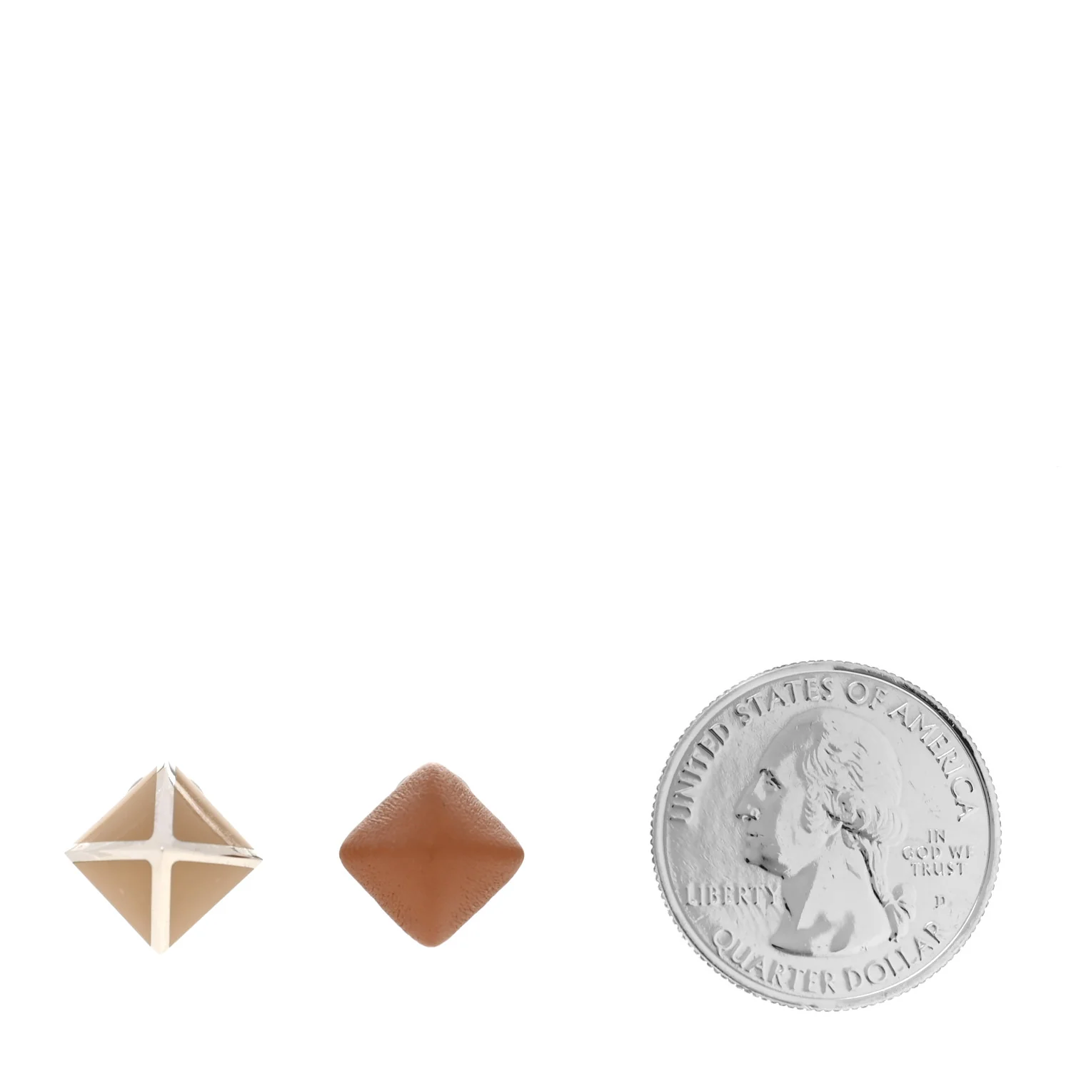 Swift Lacquered Palladium Small Medor Gaine Earrings Gold - Image 2