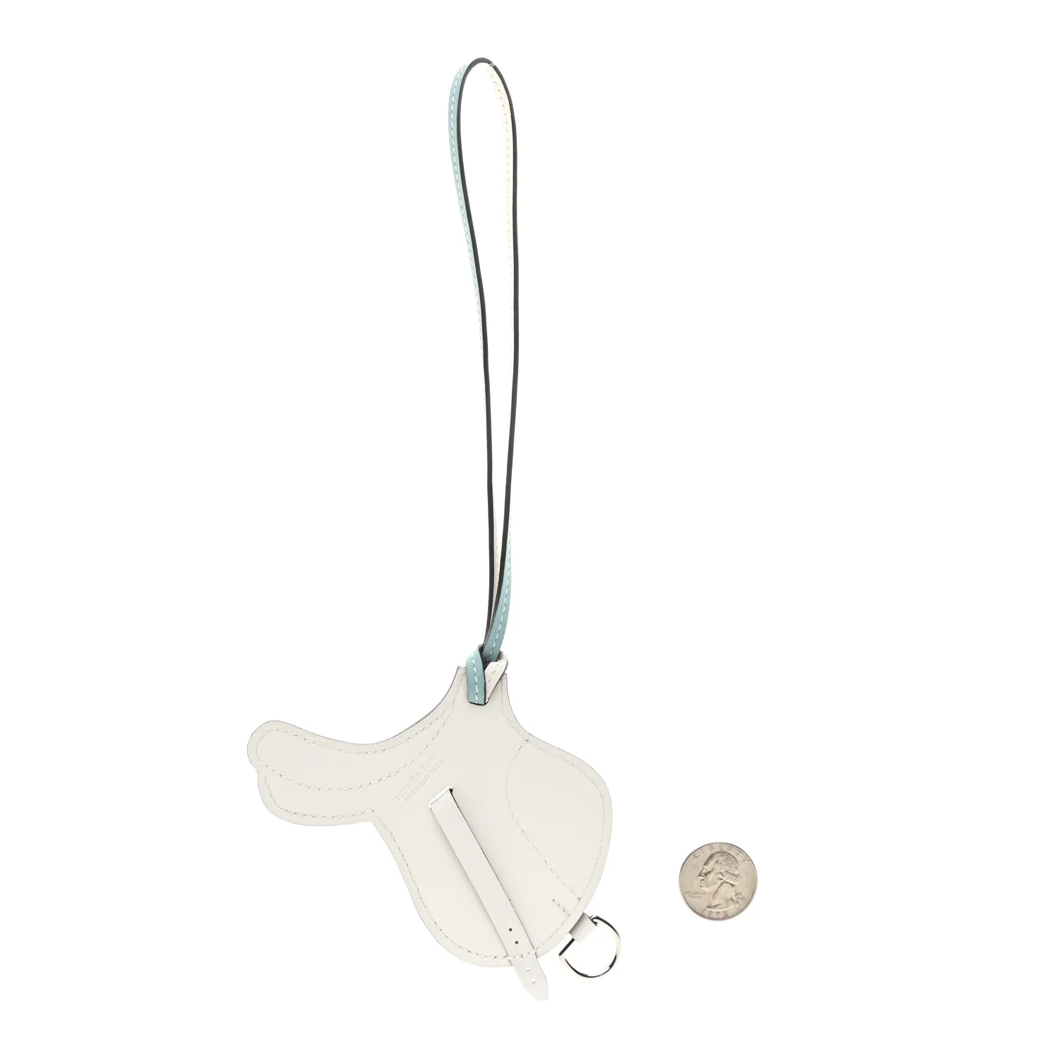 Swift Paddock Selle Horse Saddle Bag Charm Bleu Atoll White - Image 2