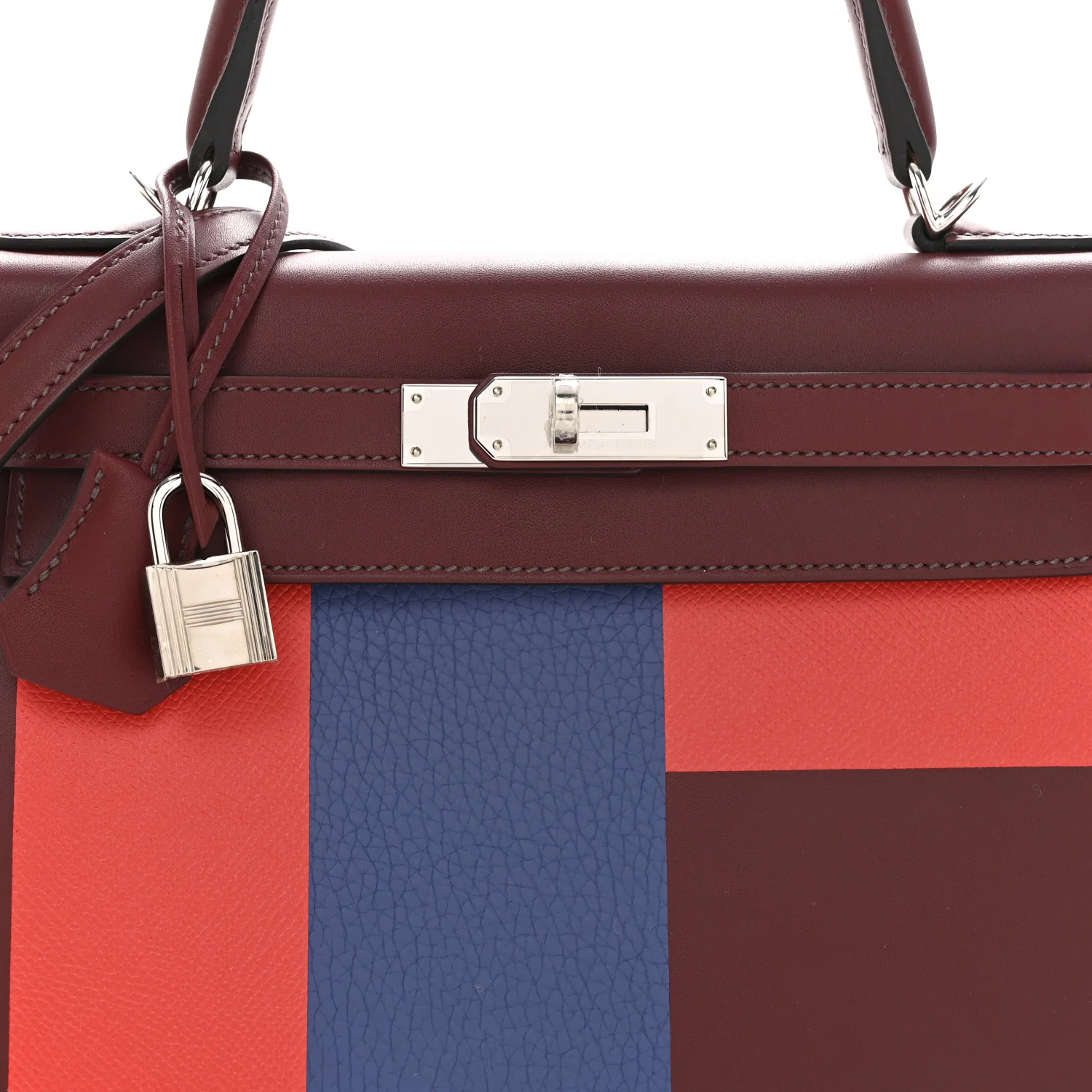 Tadelakt Taurillon Clemence Epsom Kellygraphie Lettre E Kelly Sellier 28 Rouge H Capucine Bleu Brighton - Image 8