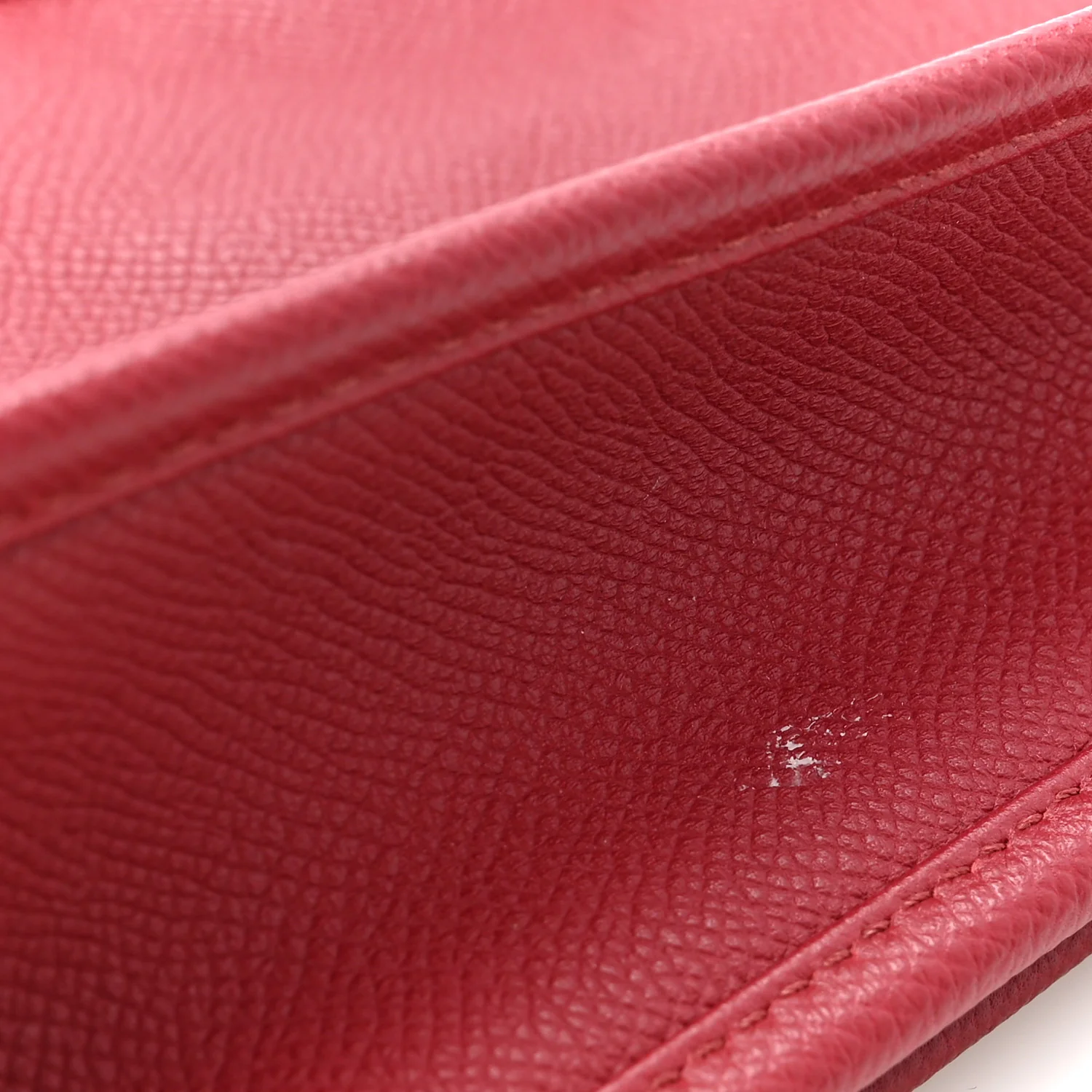 Taurillon Clemence Amazone Evelyne III PM Rouge Grenat Orange - Image 11