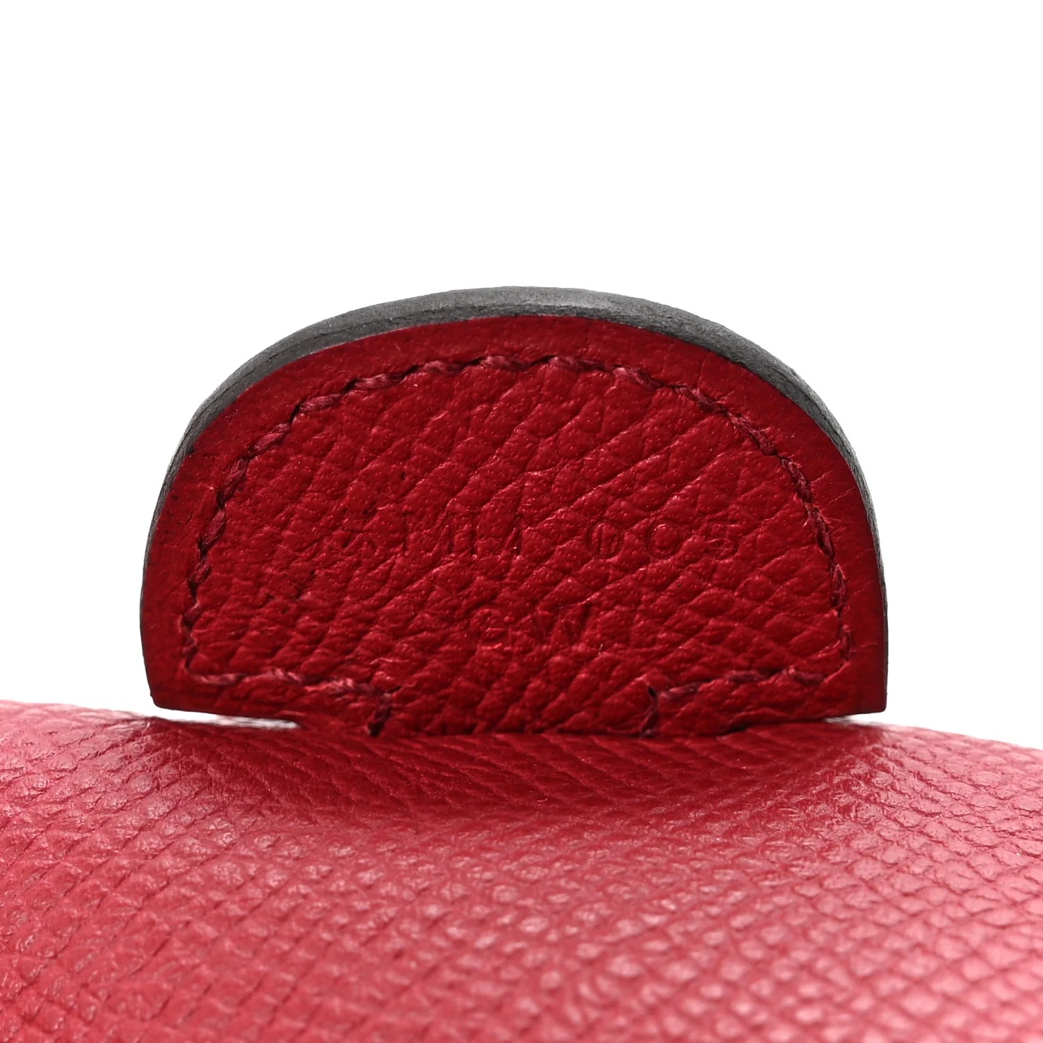 Taurillon Clemence Amazone Evelyne III PM Rouge Grenat Orange - Image 7