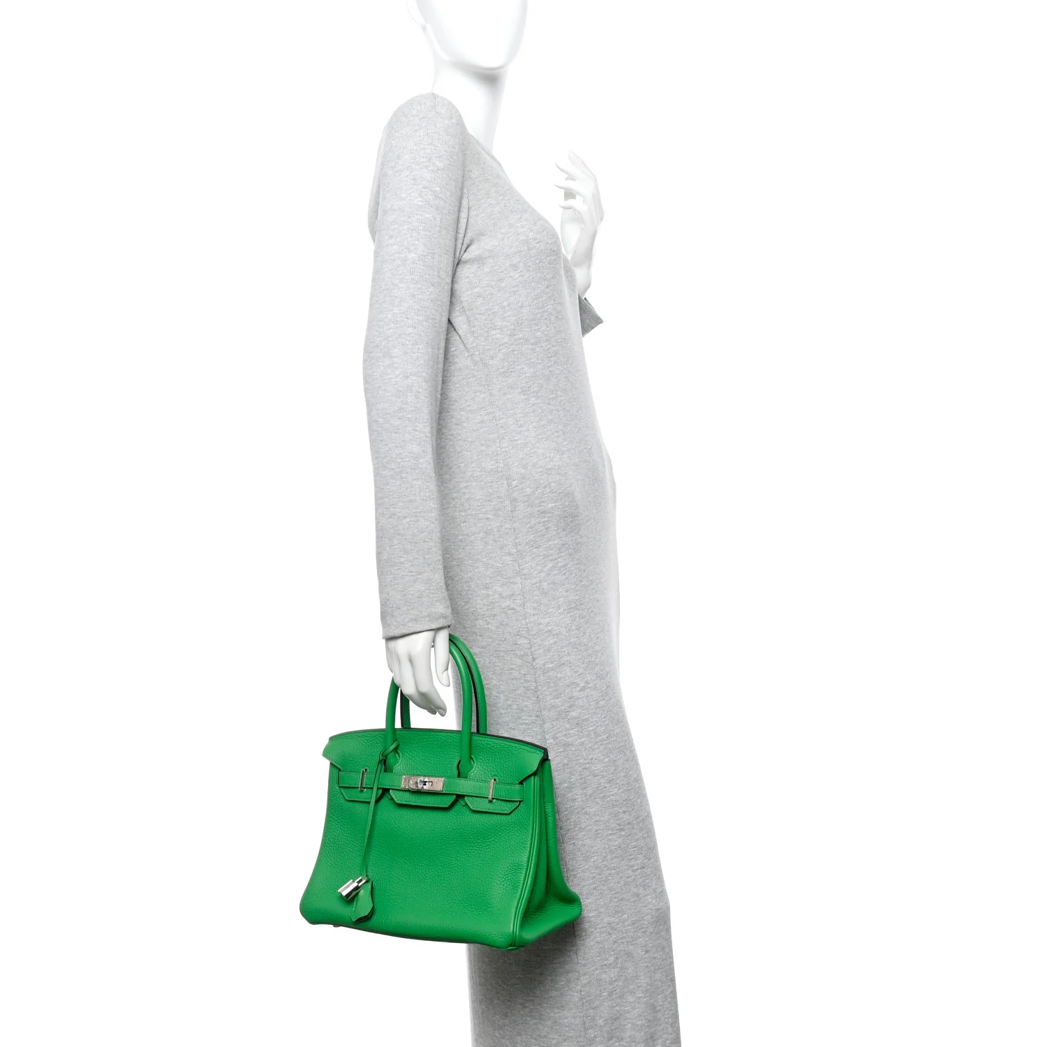 Taurillon Clemence Birkin 30 Bambou - Image 2