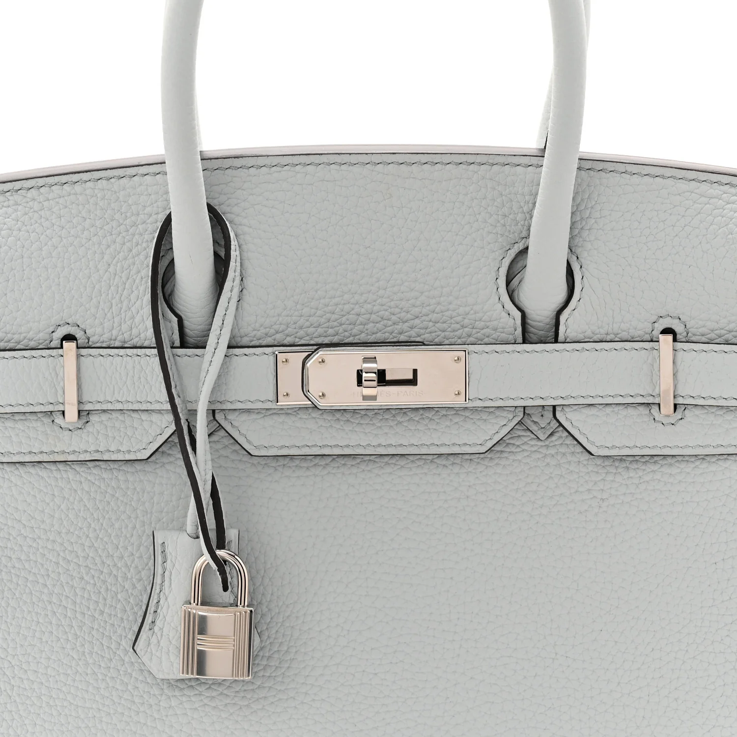 Taurillon Clemence Birkin 30 Bleu Pale - Image 8