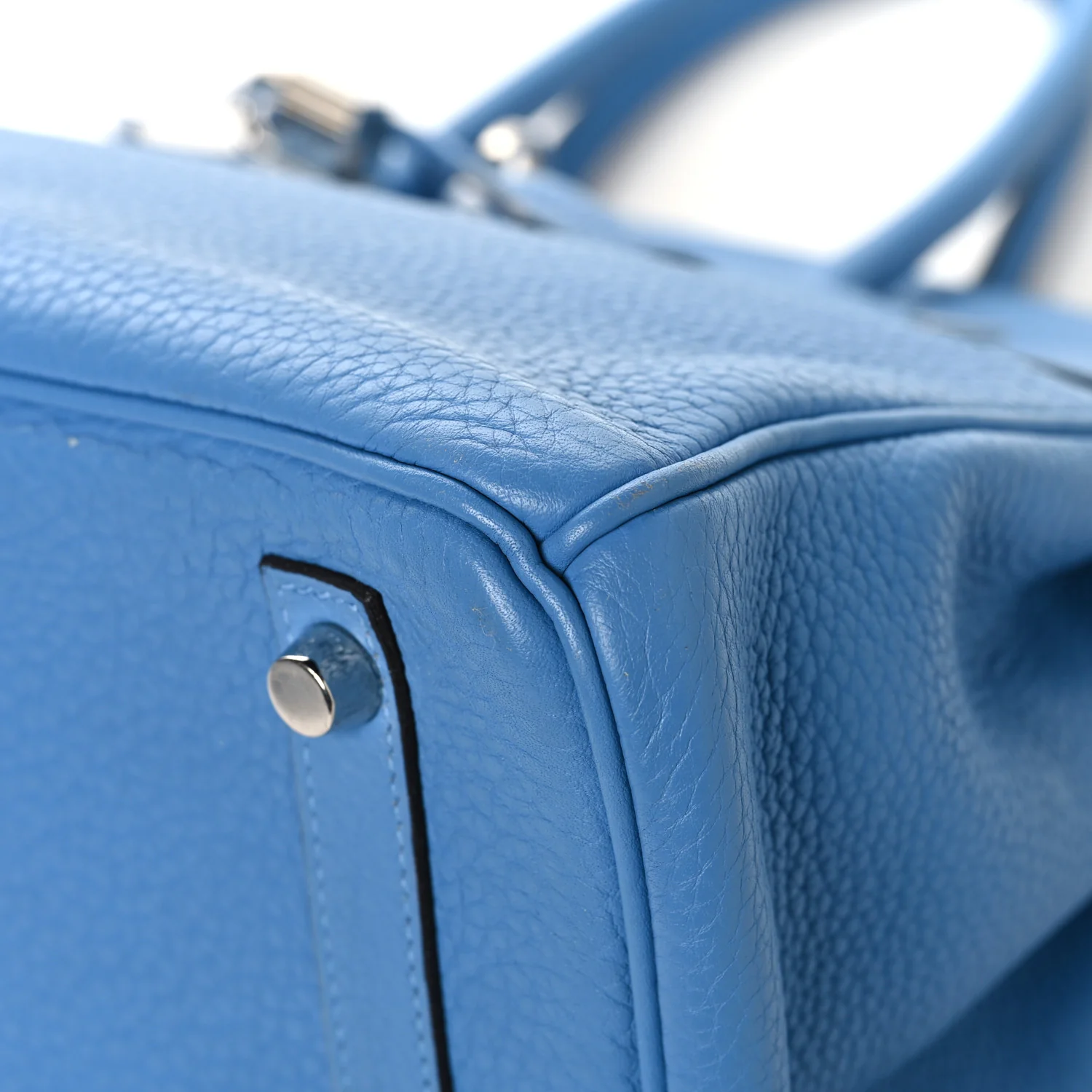 Taurillon Clemence Birkin 30 Bleu Paradis - Image 12