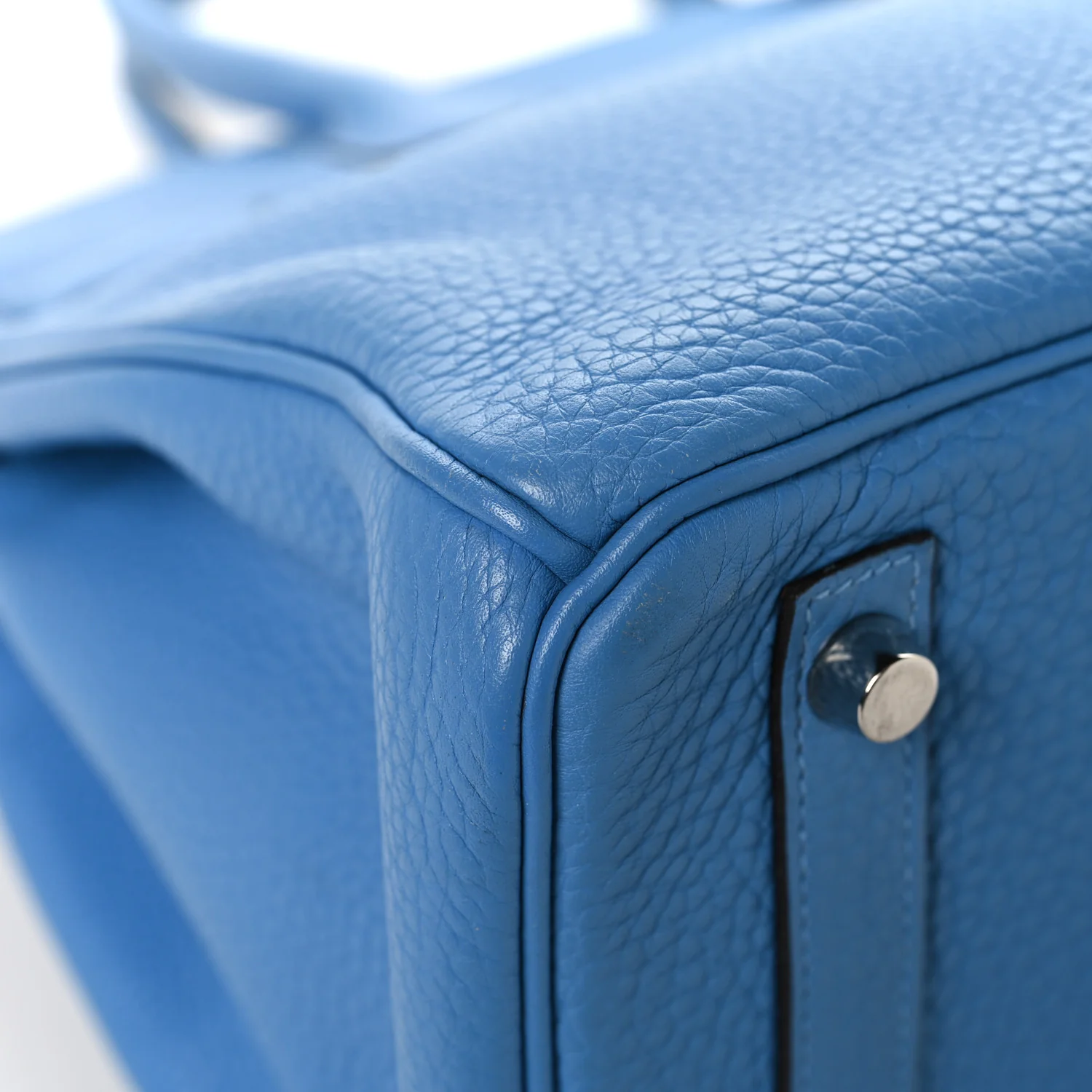 Taurillon Clemence Birkin 30 Bleu Paradis - Image 9