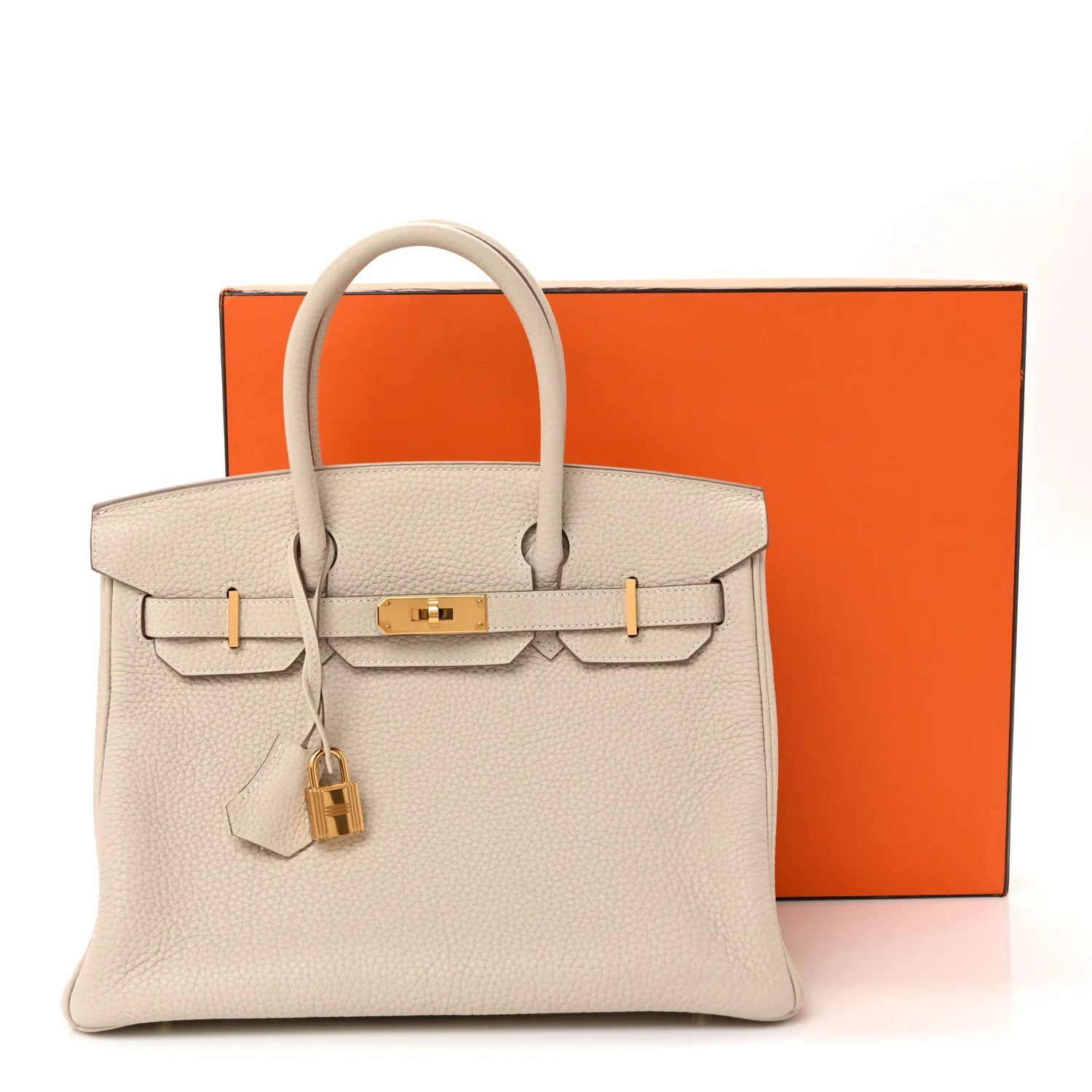 Taurillon Clemence Birkin 30 Craie - Image 13