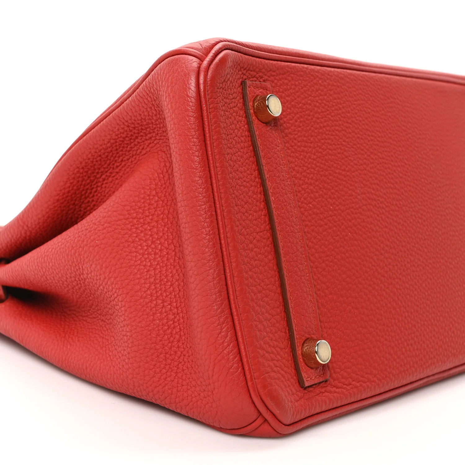 Taurillon Clemence Birkin 30 Rouge Casaque - Image 9