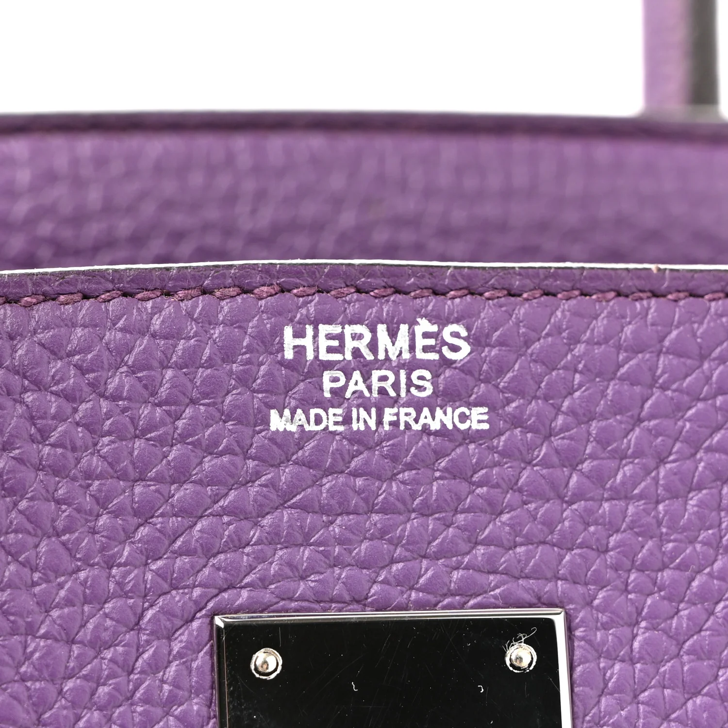 Taurillon Clemence Birkin 30 Ultraviolet - Image 16
