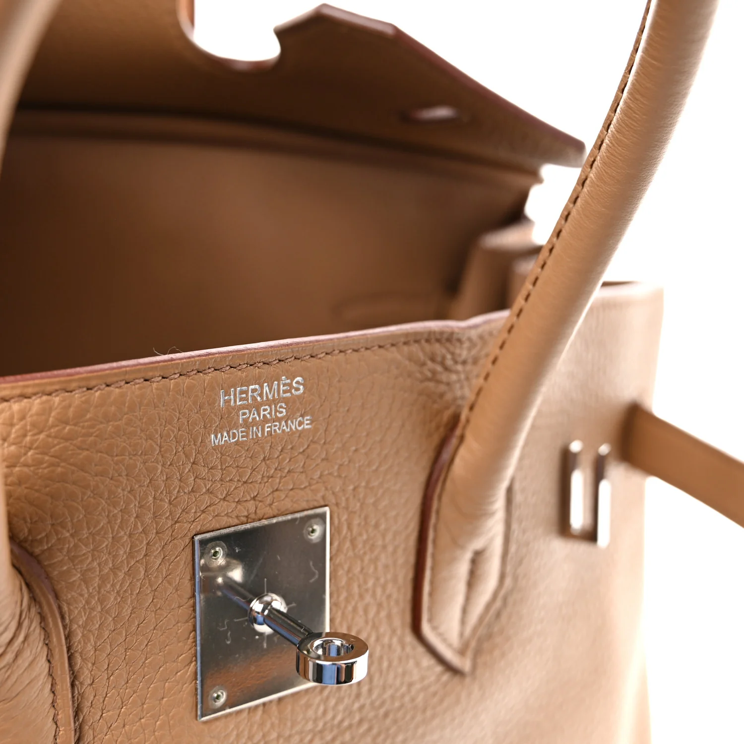 Taurillon Clemence Birkin 35 Biscuit - Image 6