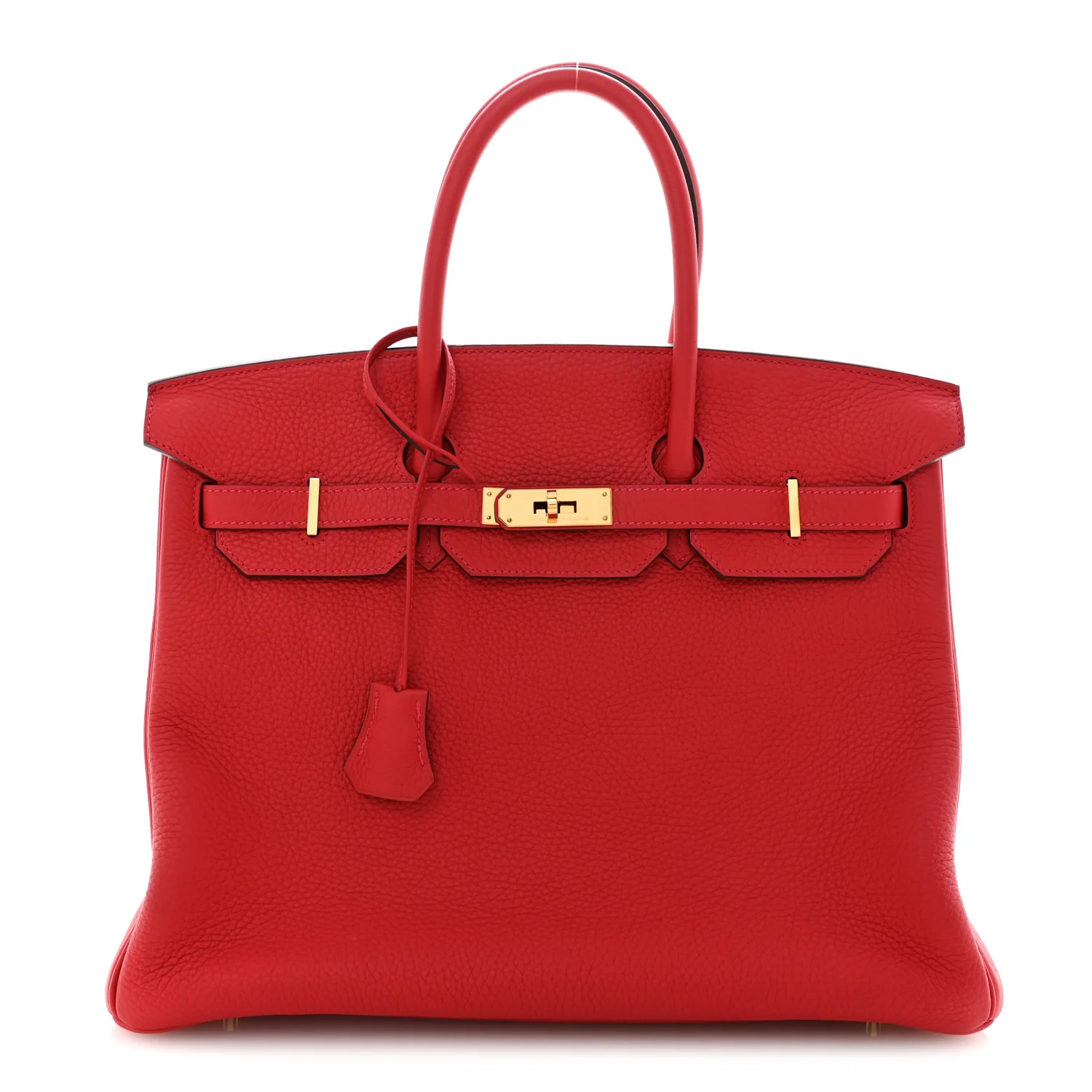 Taurillon Clemence BIRKIN 35 Rouge Casaque