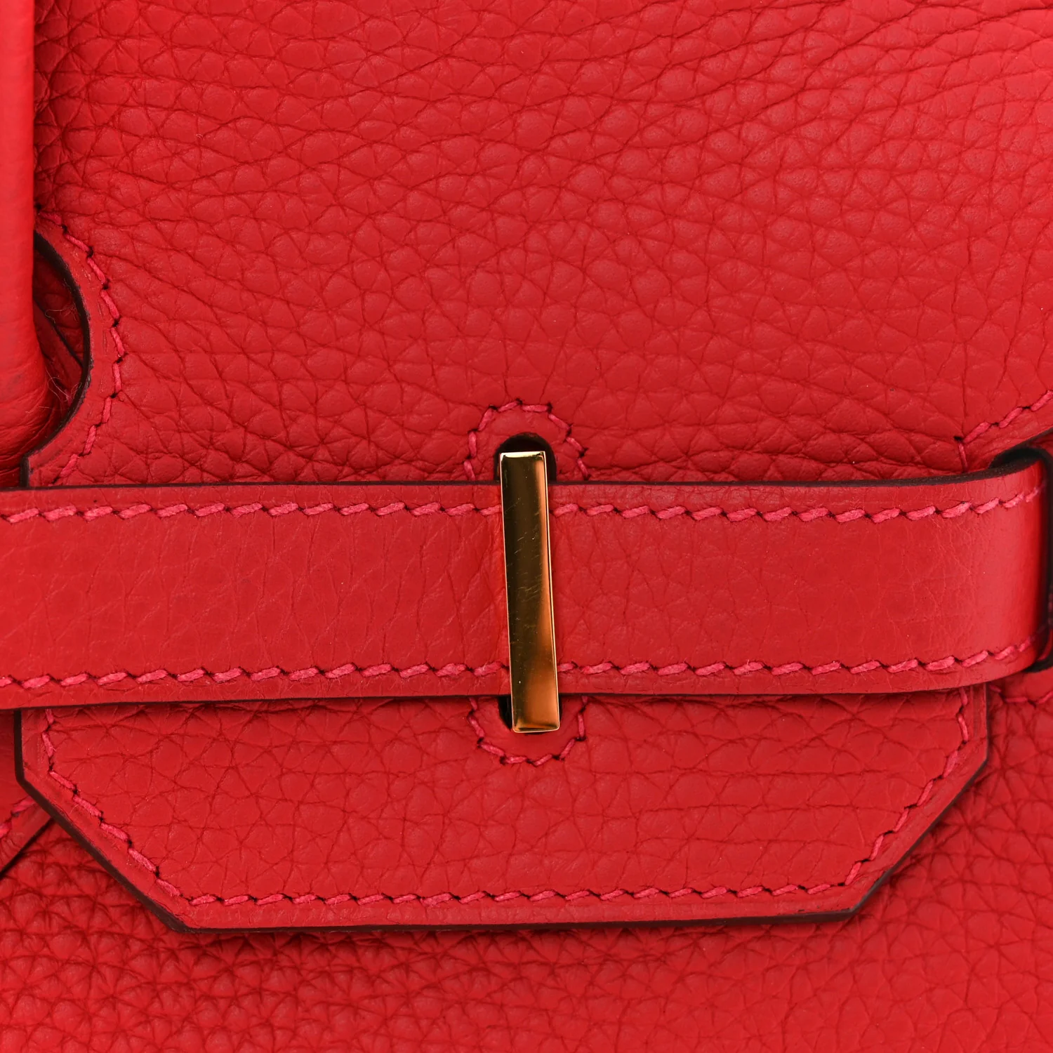 Taurillon Clemence BIRKIN 35 Rouge Casaque - Image 11