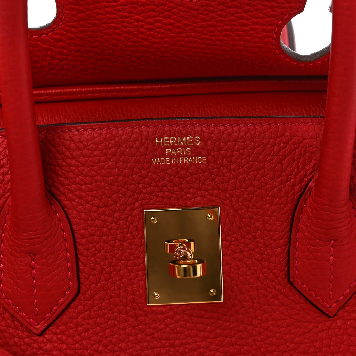 Taurillon Clemence BIRKIN 35 Rouge Casaque - Image 6
