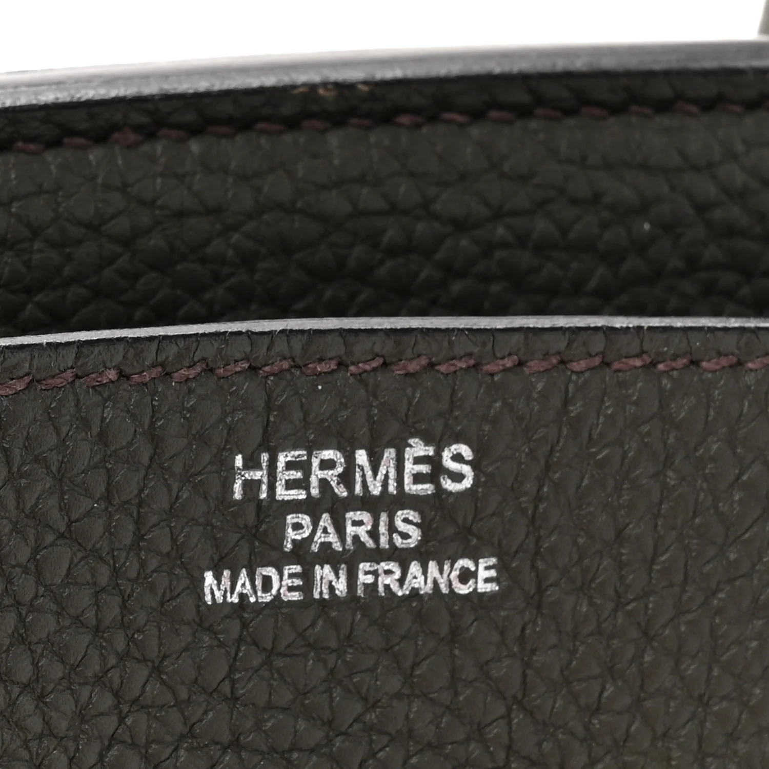 Taurillon Clemence Birkin 35 Vert De Gris - Image 6