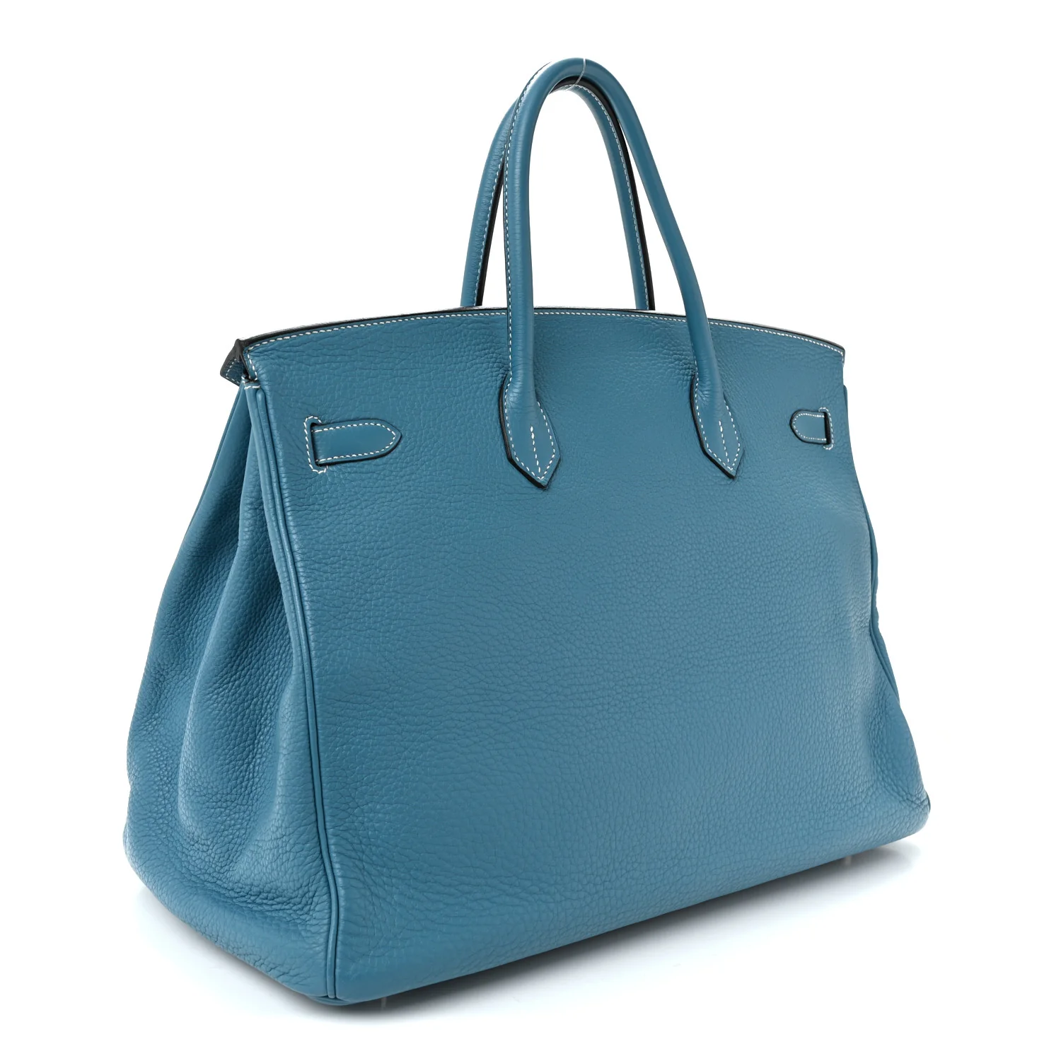 Taurillon Clemence Birkin 40 Blue Jean - Image 3