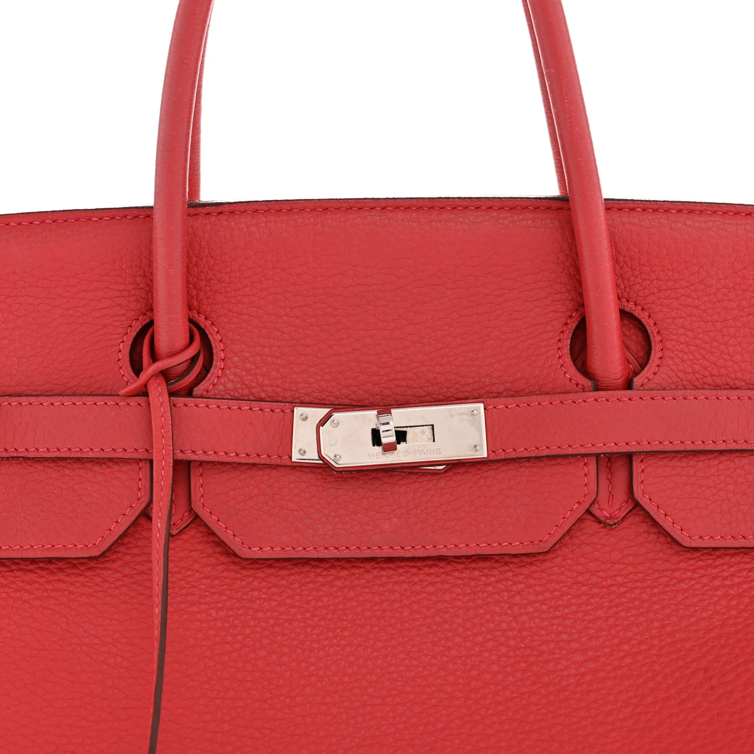 Taurillon Clemence Birkin 40 Rouge Venetian - Image 7