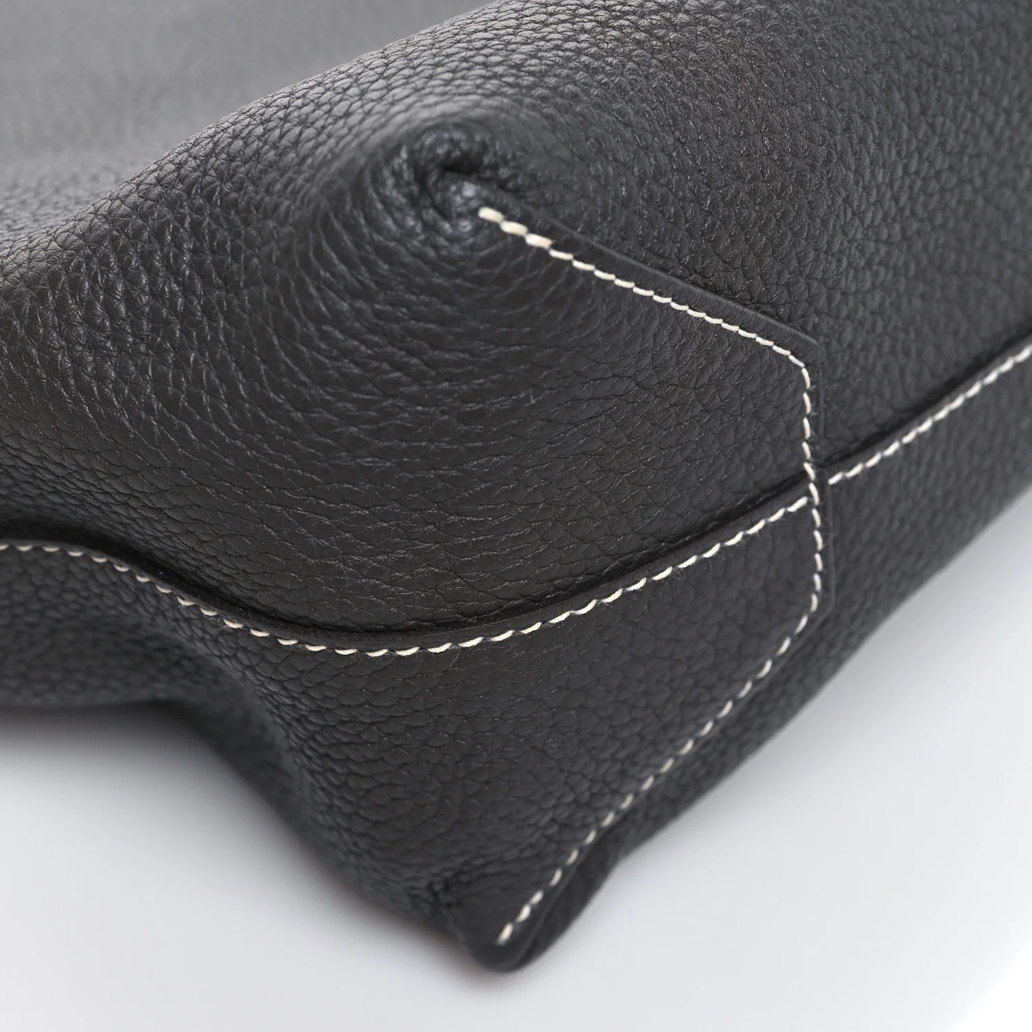 Taurillon Clemence Double Sens 36 Reversible Tote Graphite Bleu Electrique - Image 12