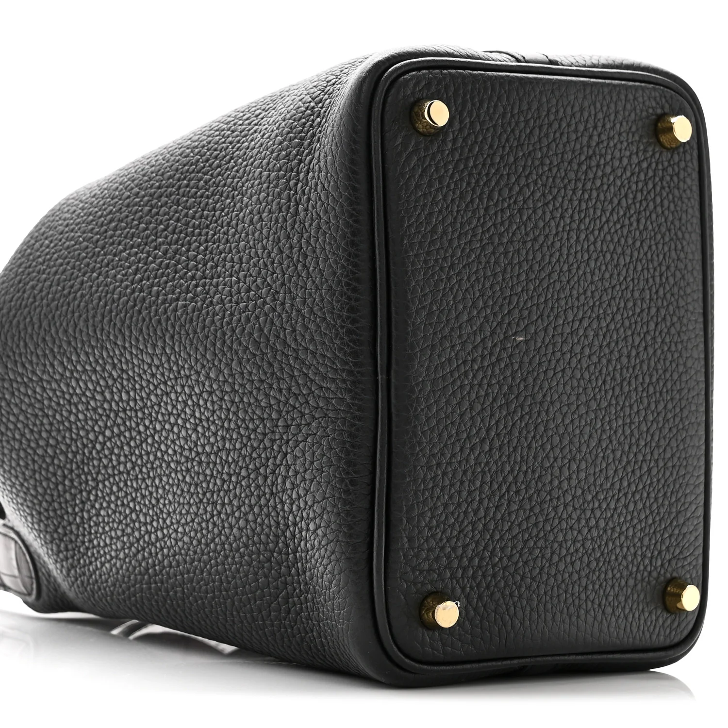 Taurillon Clemence Matte Alligator Picotin Lock Touch 18 PM Black - Image 9