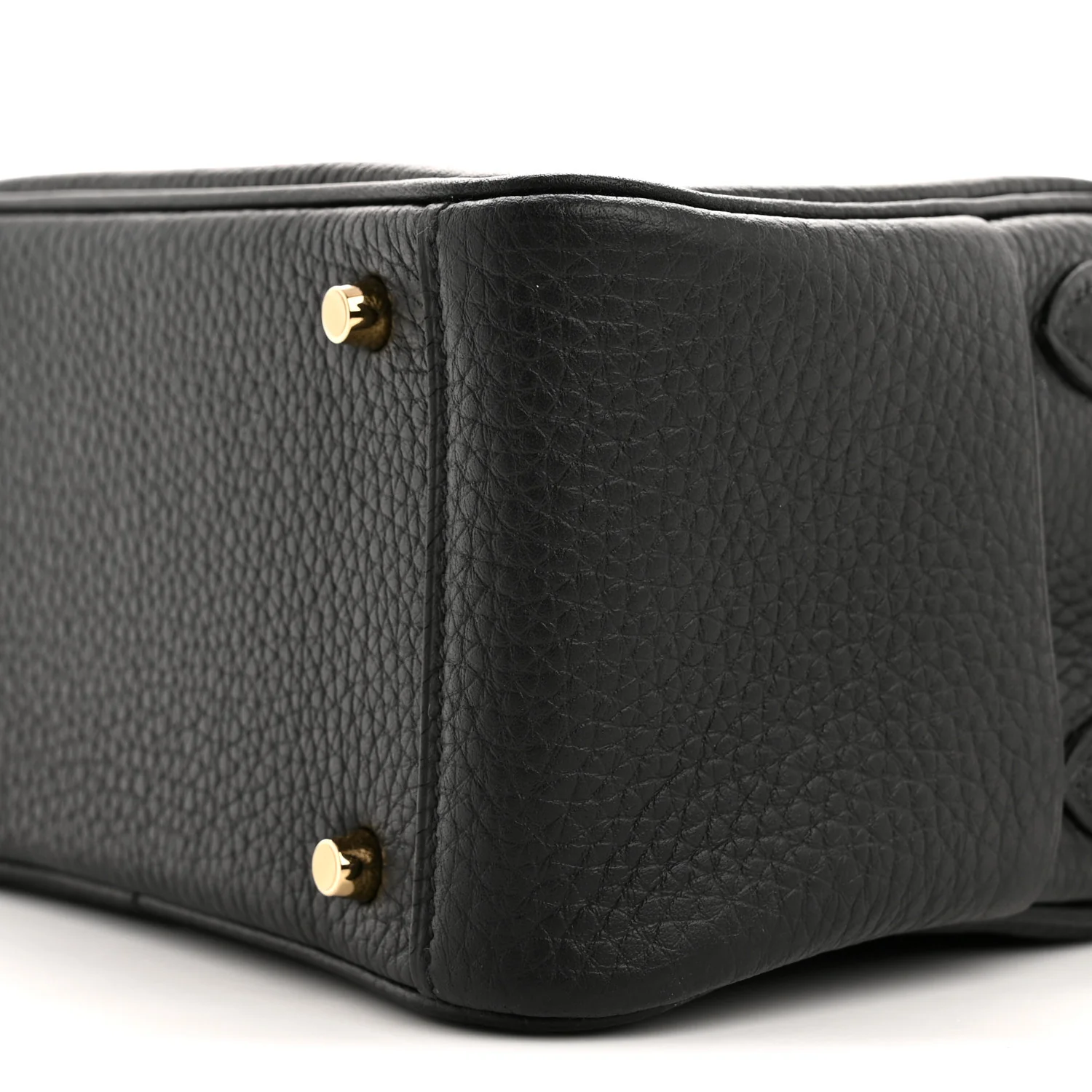 Taurillon Clemence Mini Lindy 20 Black - Image 10