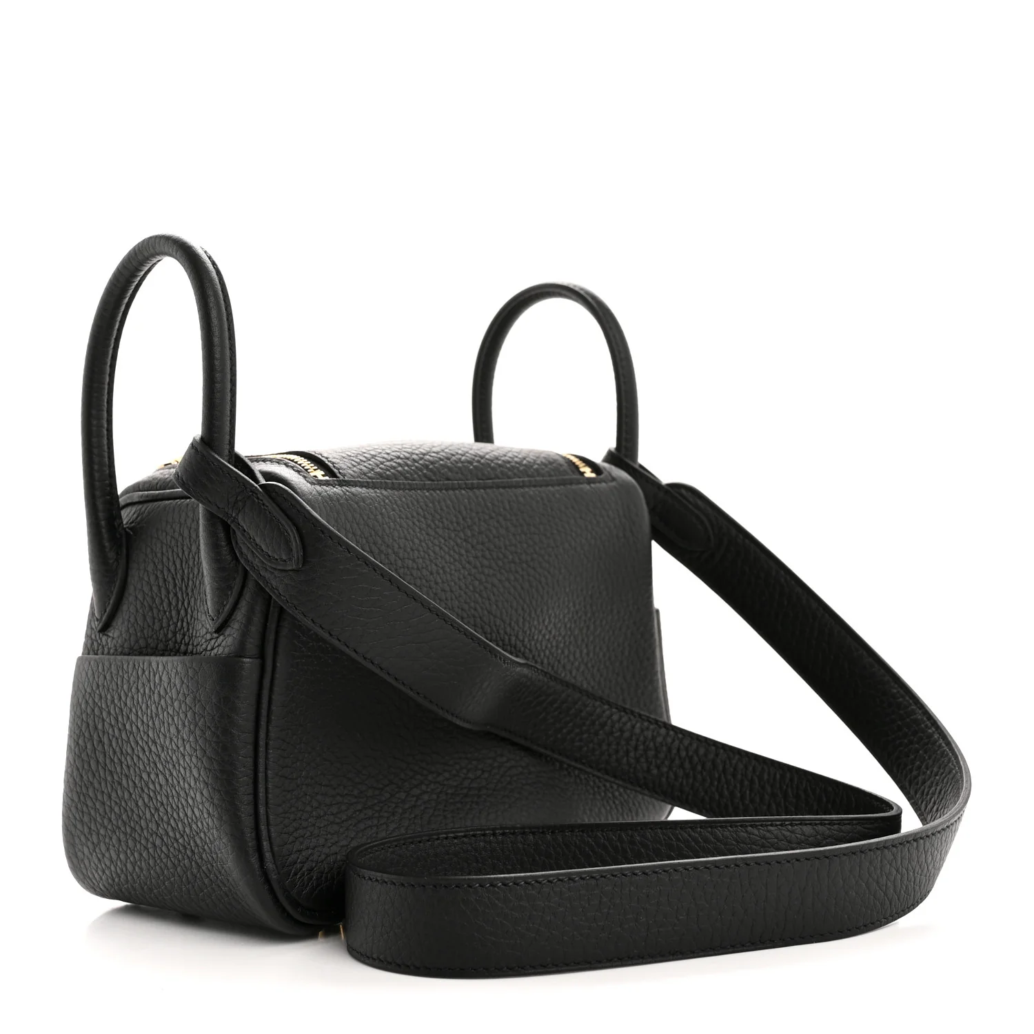 Taurillon Clemence Mini Lindy 20 Black - Image 3