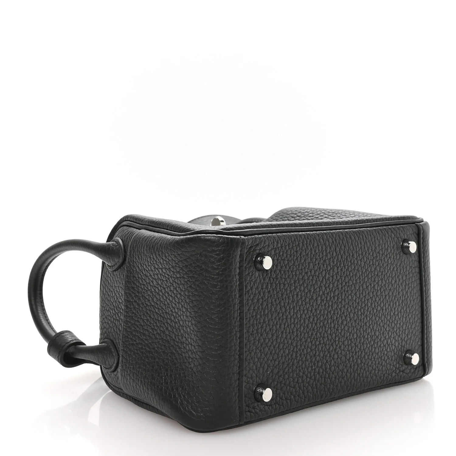 Taurillon Clemence Mini Lindy 20 Black - Image 4