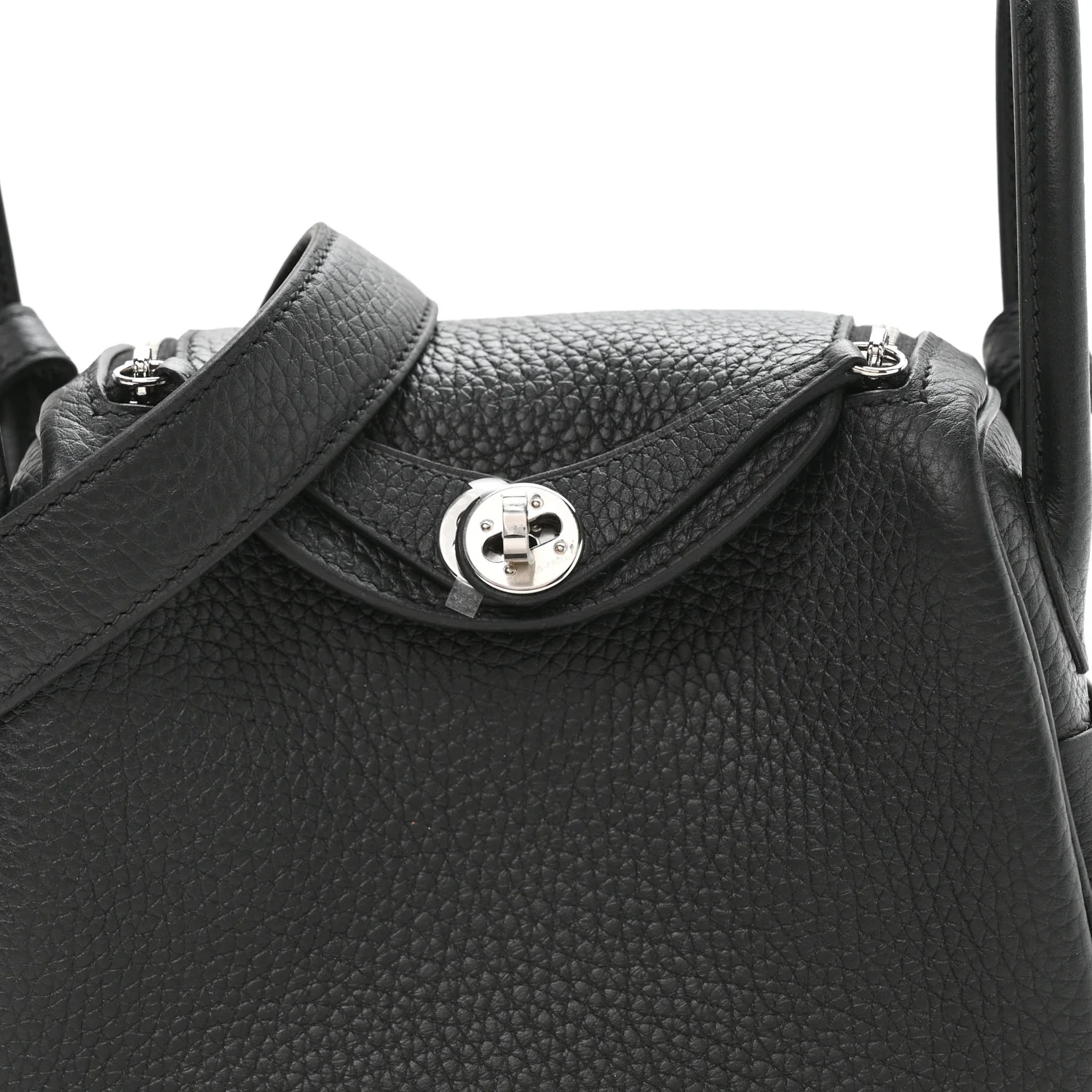 Taurillon Clemence Mini Lindy 20 Black - Image 8