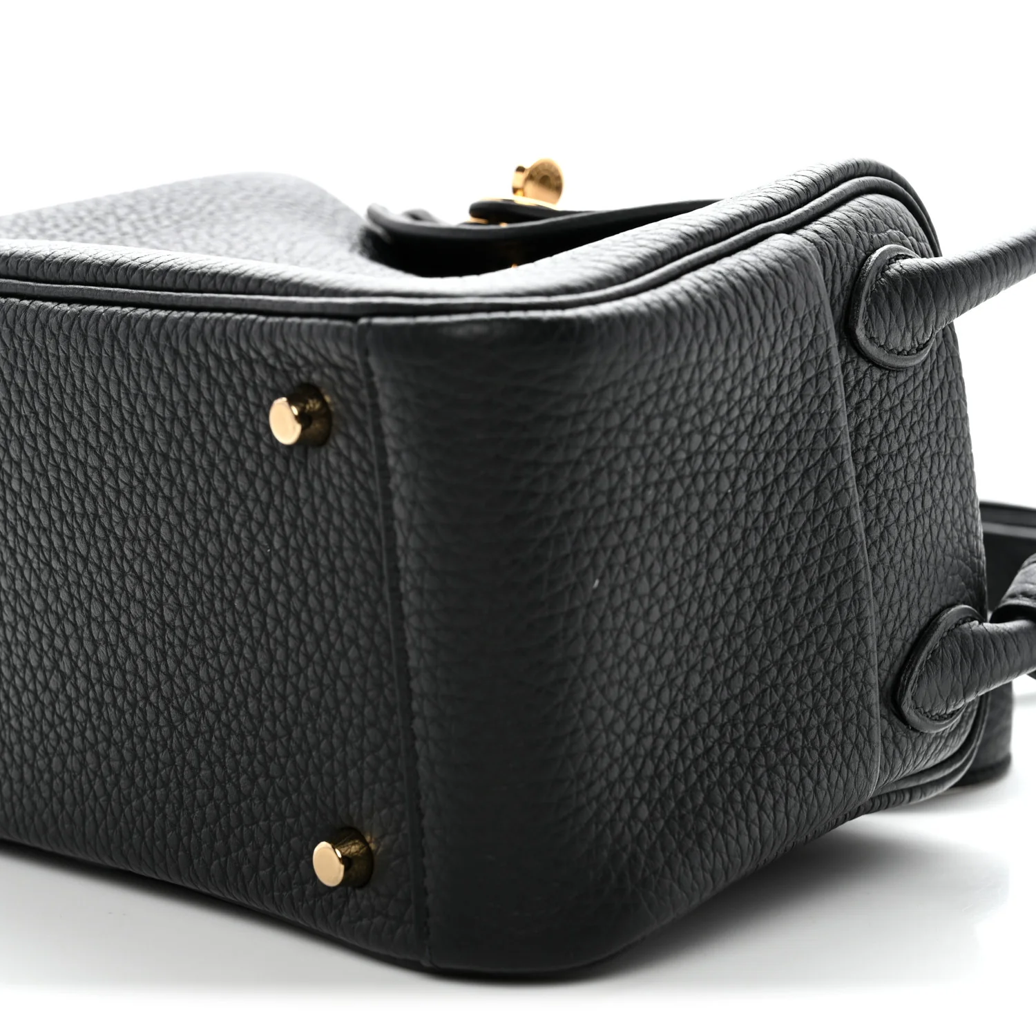 Taurillon Clemence Mini Lindy 20 Black - Image 10