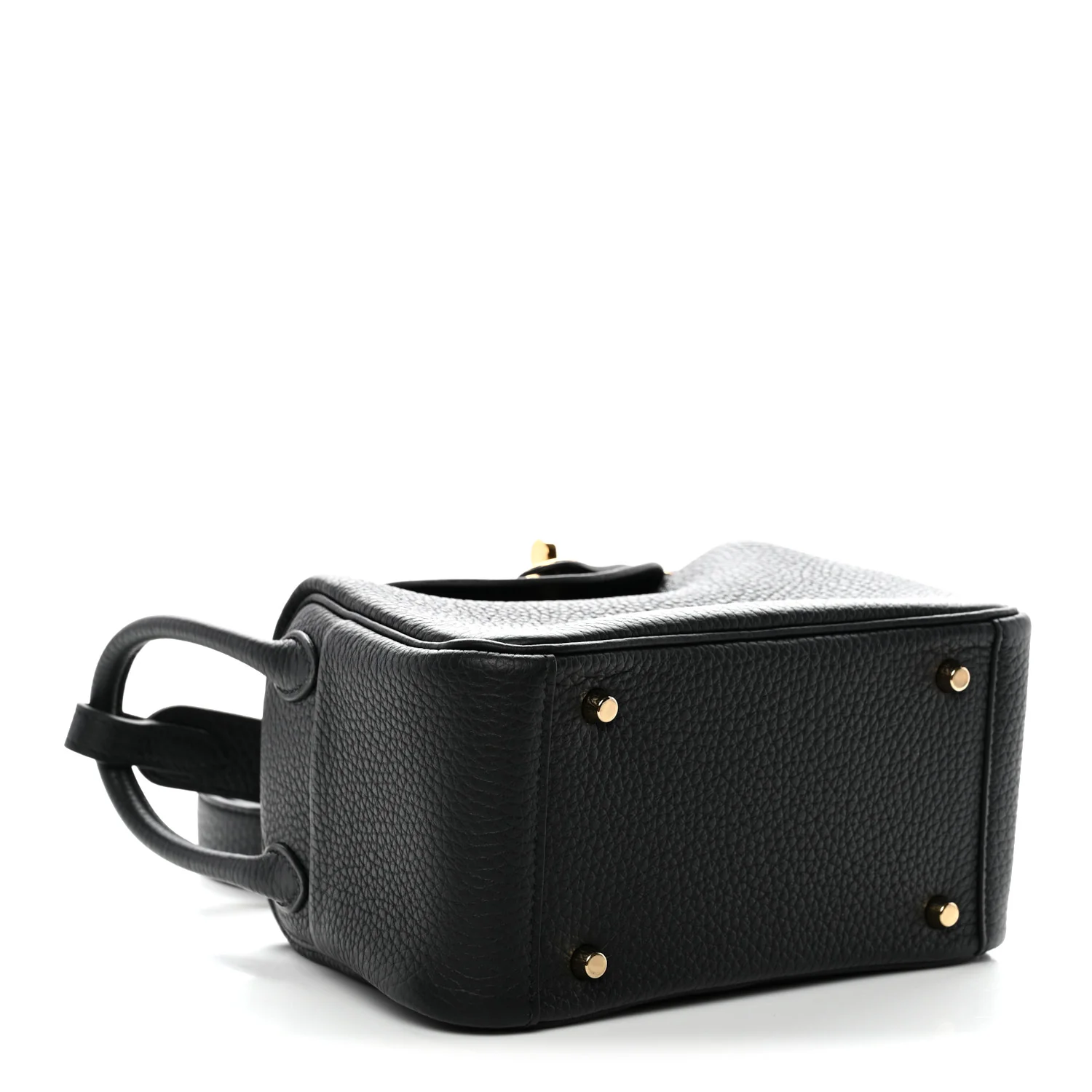 Taurillon Clemence Mini Lindy 20 Black - Image 4