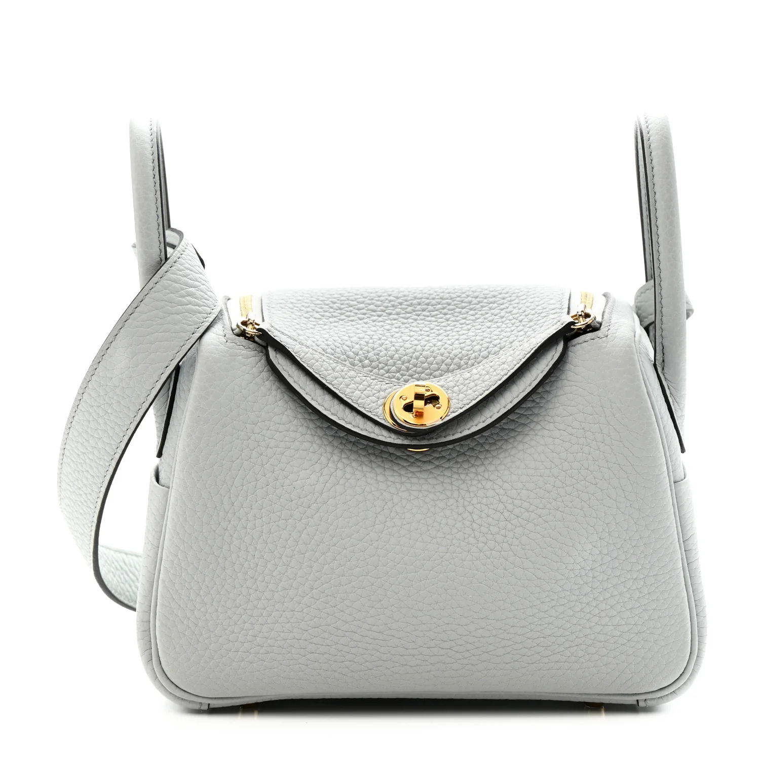 Taurillon Clemence Mini Lindy 20 Bleu Pale
