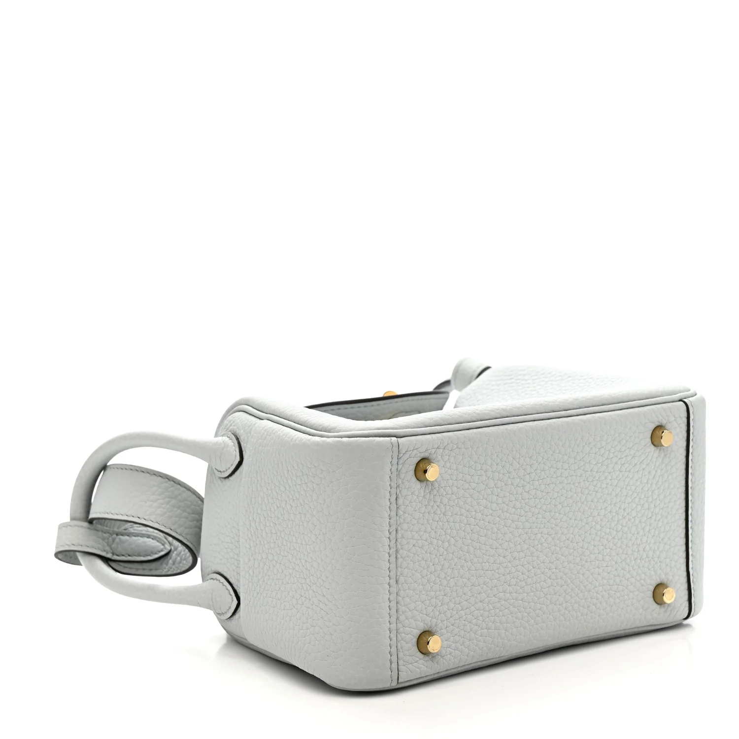 Taurillon Clemence Mini Lindy 20 Bleu Pale - Image 4