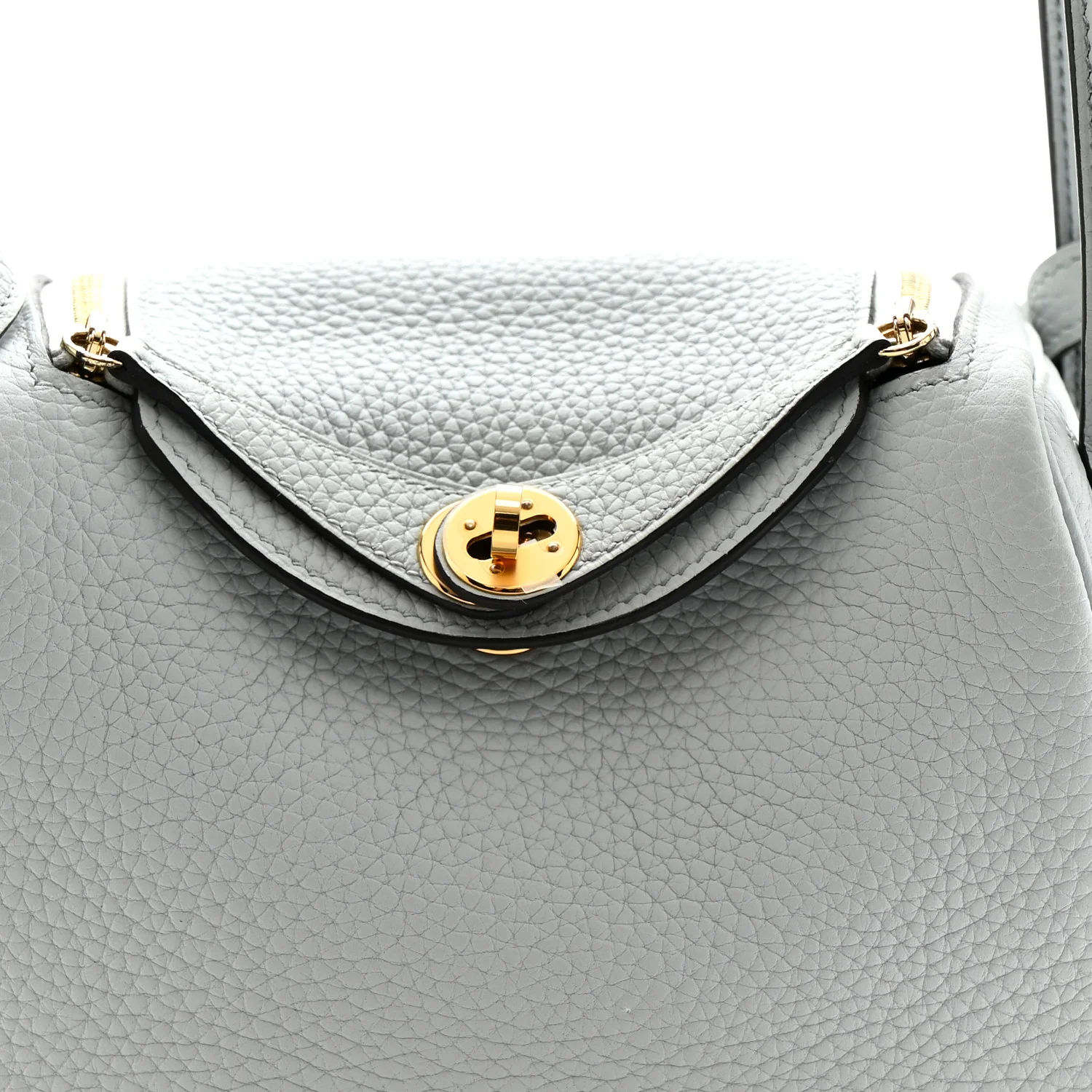 Taurillon Clemence Mini Lindy 20 Bleu Pale - Image 8